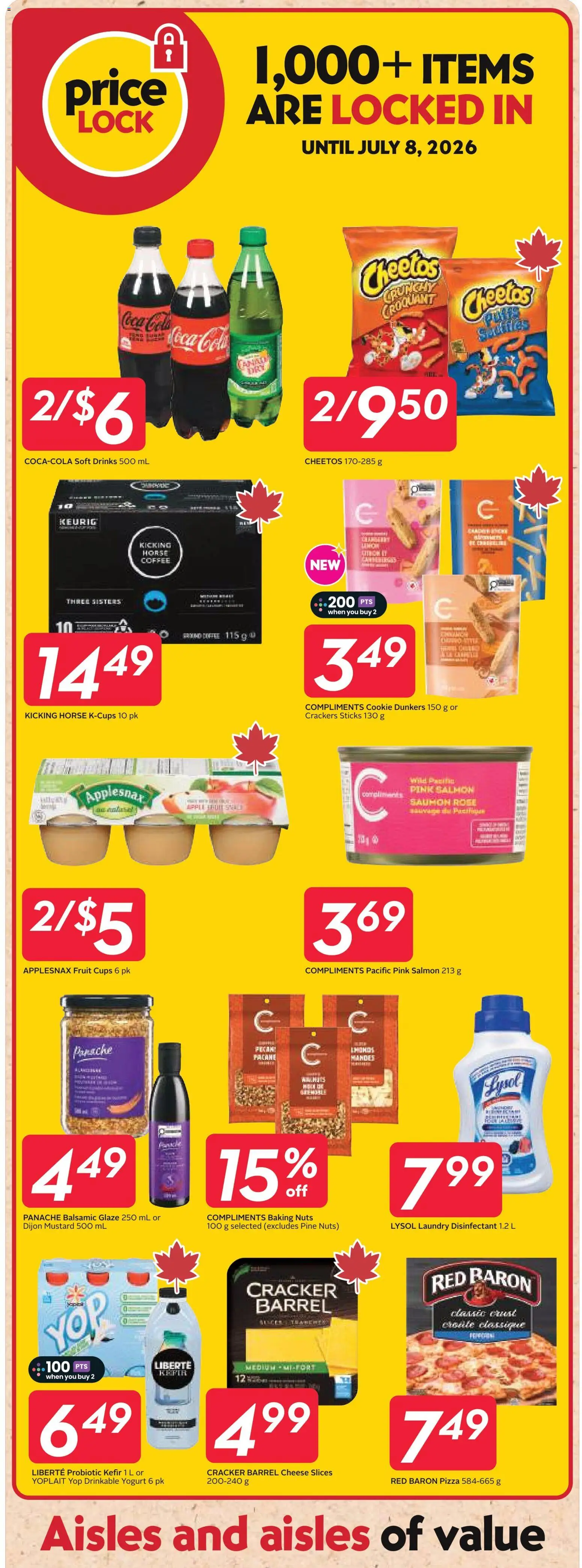 Safeway flyer valid from 04.06.2026 | Page: 22 | Products: Nuts, Yogurt, Coffee, Pizza
