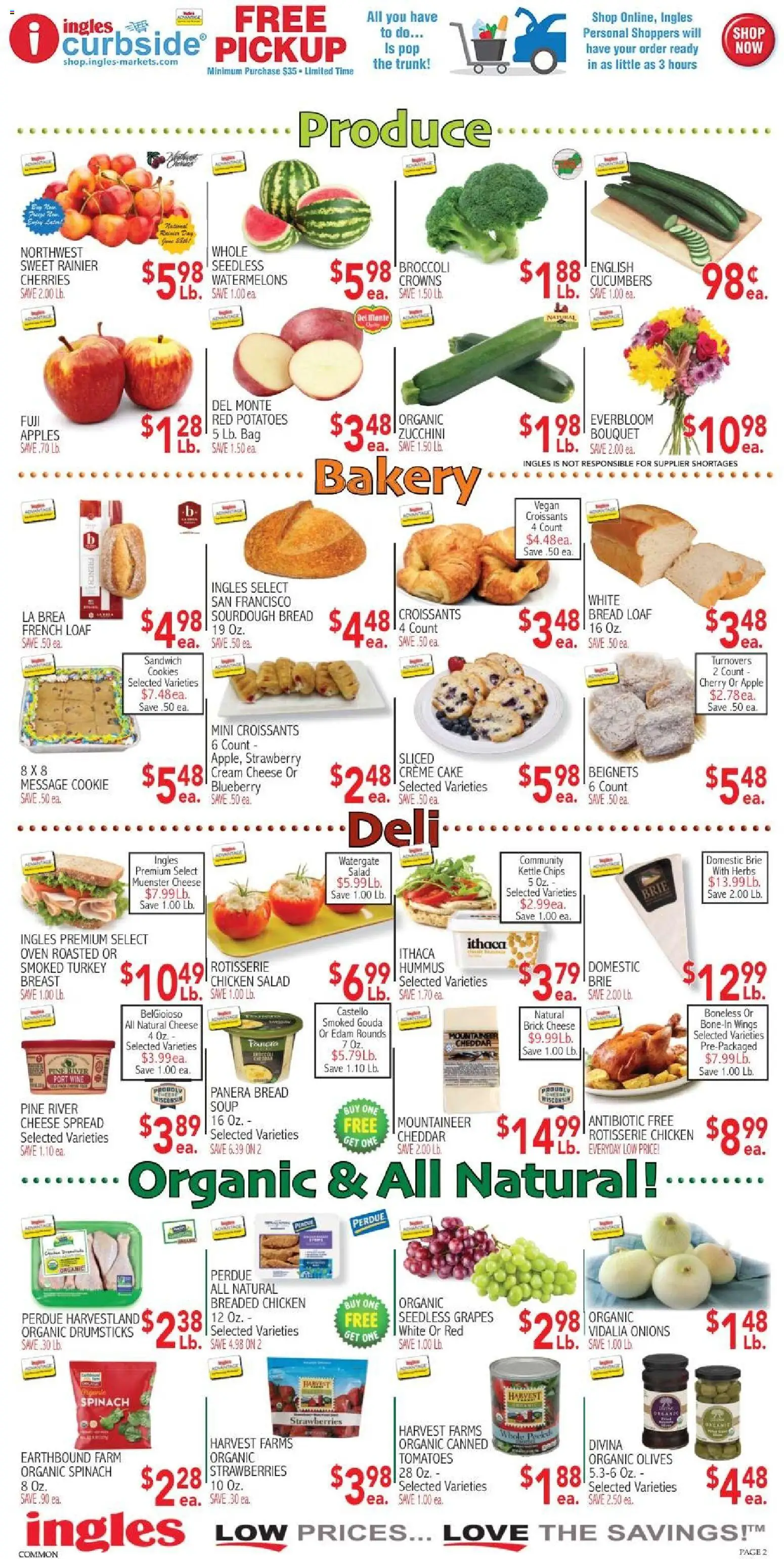 Ingles Weekly Ad - valid from 06/24/2026 | Page: 12 | Products: Bakery, Bread, Tomatoes, Cookies