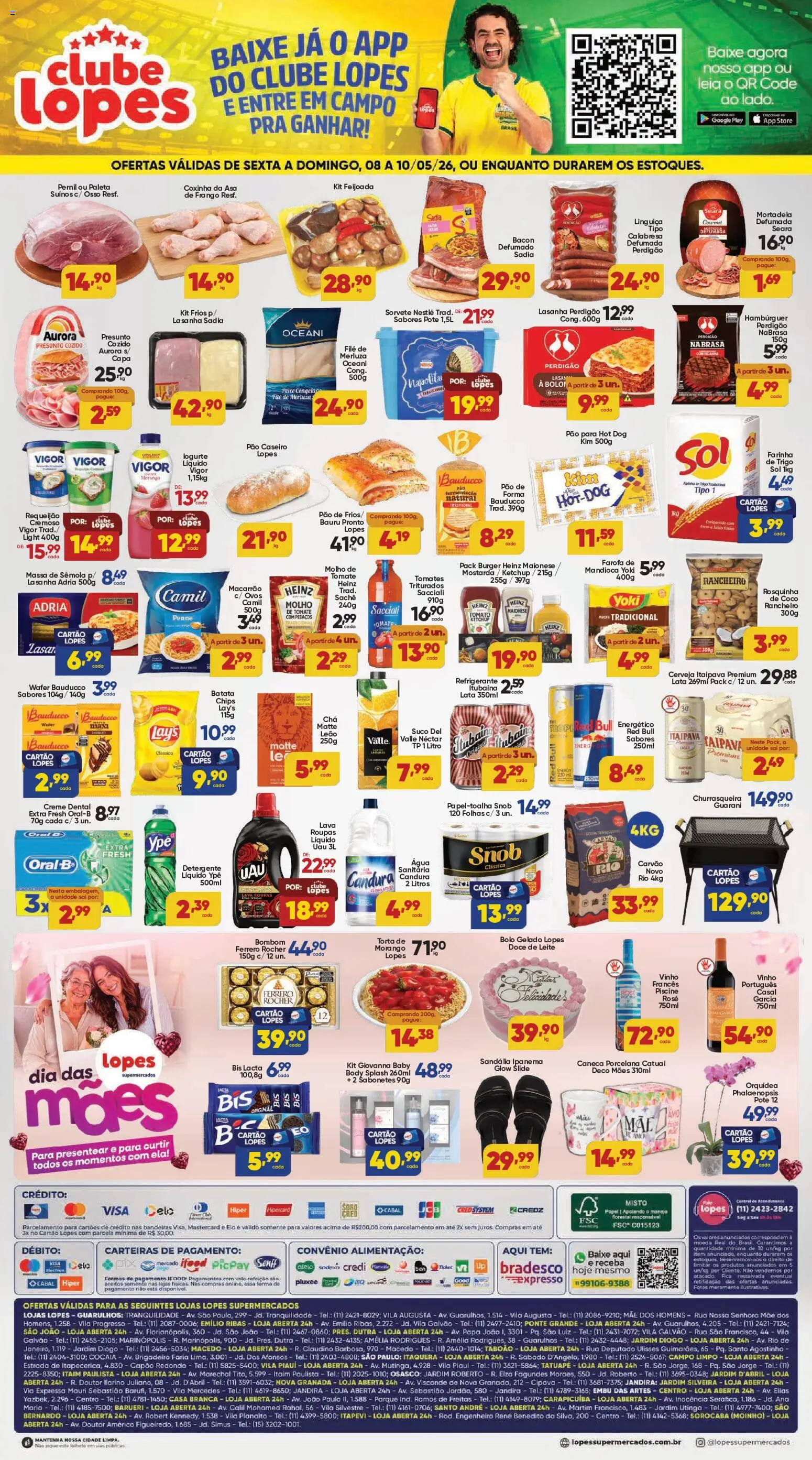 Lopes Supermercados Folheto - válido de 08.05.2026 | Página: 2 | Produtos: Pernil, Peixe, Batata, Maionese