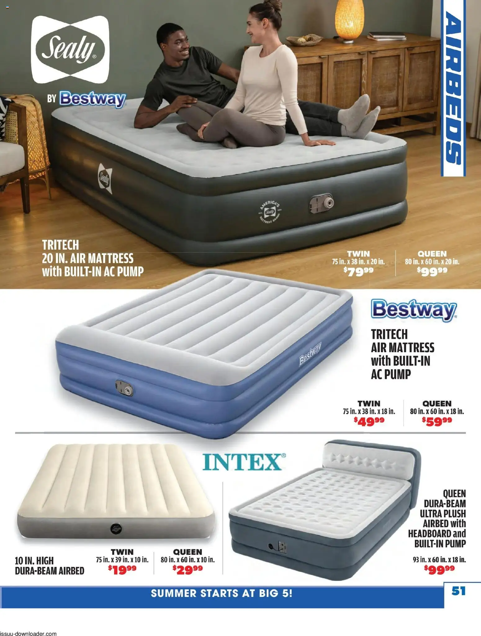 Big 5 Sporting Goods Summer Catalog - valid from 05/26/2026 | Page: 51 | Products: Mattress, Pump