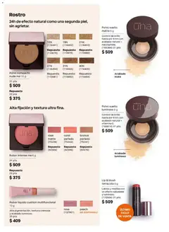 Vista previa de Natura campaña 8 2026, nuevo folleto de la tienda, válido en México a partir del 08.05.2026 | Página: 67 | Productos: Brillo, Mate, Polvo, Rubor