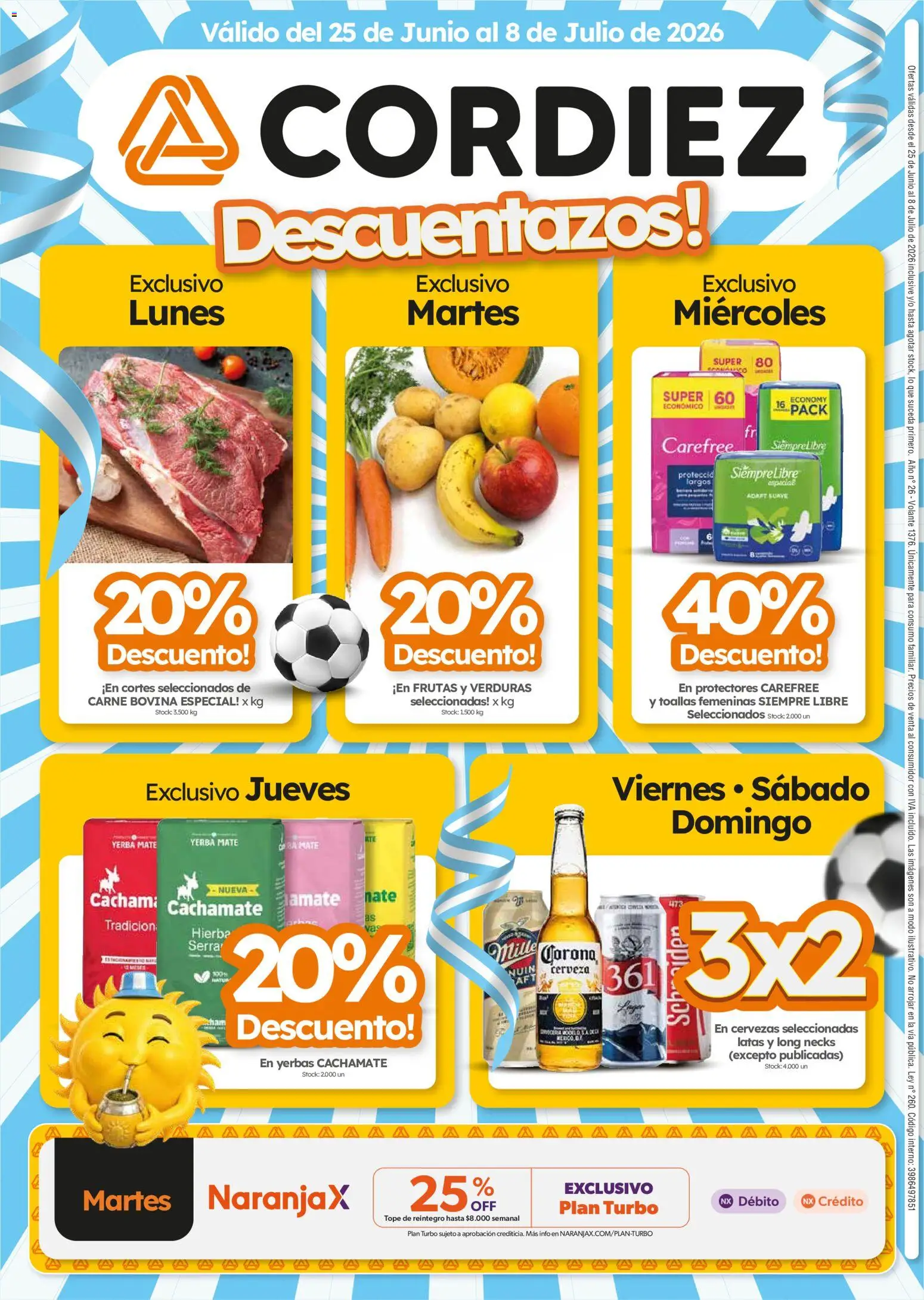 Cordiez ofertas │ válido desde el 25/06/2026 | Página: 8 | Productos: Mate, Toallas, Yerba, Cerveza