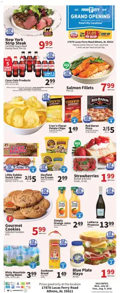 Preview of Food City weekly ads valid from 07/29/2026