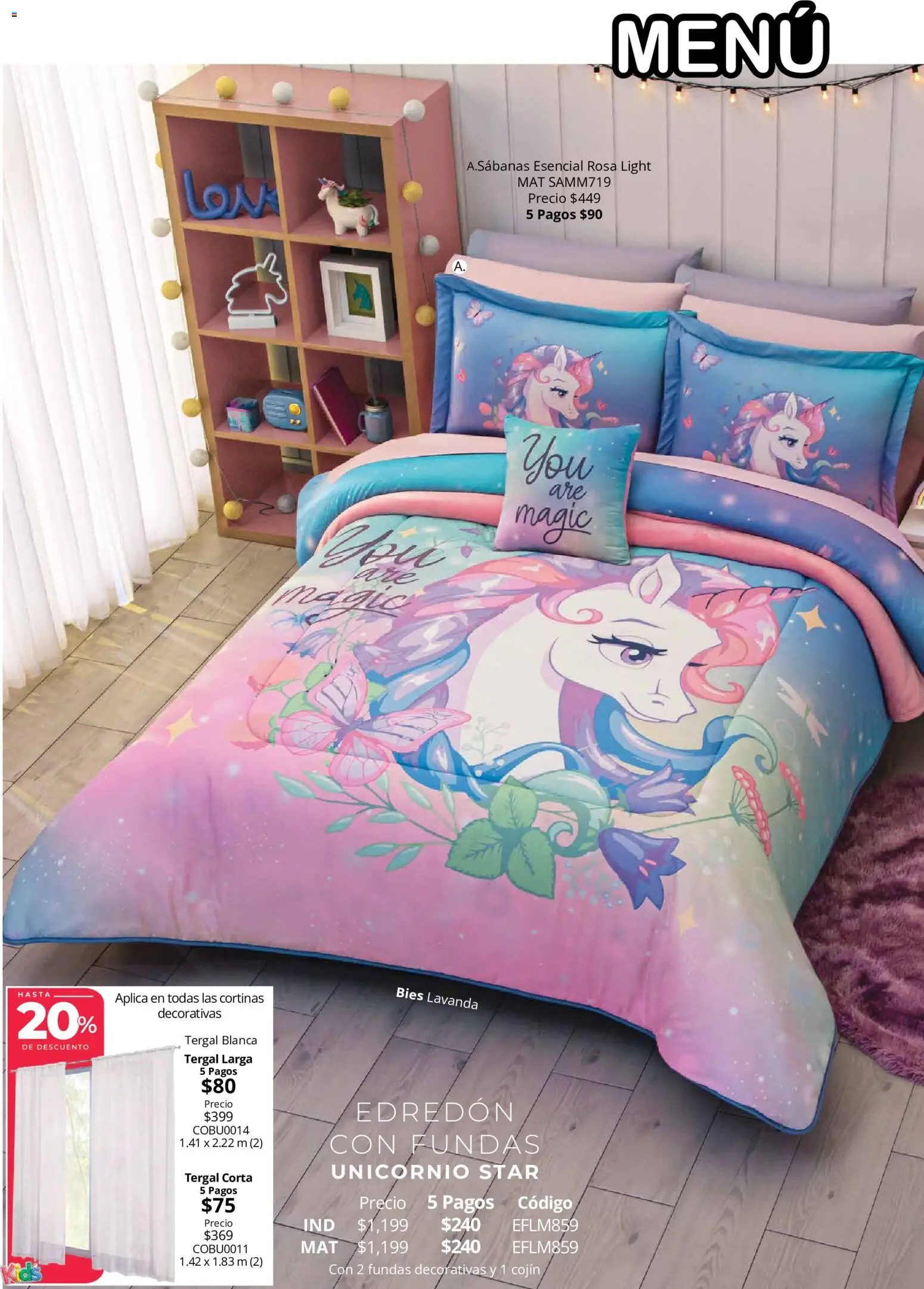 Nuevas ofertas de Colchas Concord válidas en toda la República Mexicana desde el 01/08/2026. ¡Encuentra las mejores ofertas en Colchas Concord catálogo Colección Infantil! | Página: 22 | Productos: Cortinas