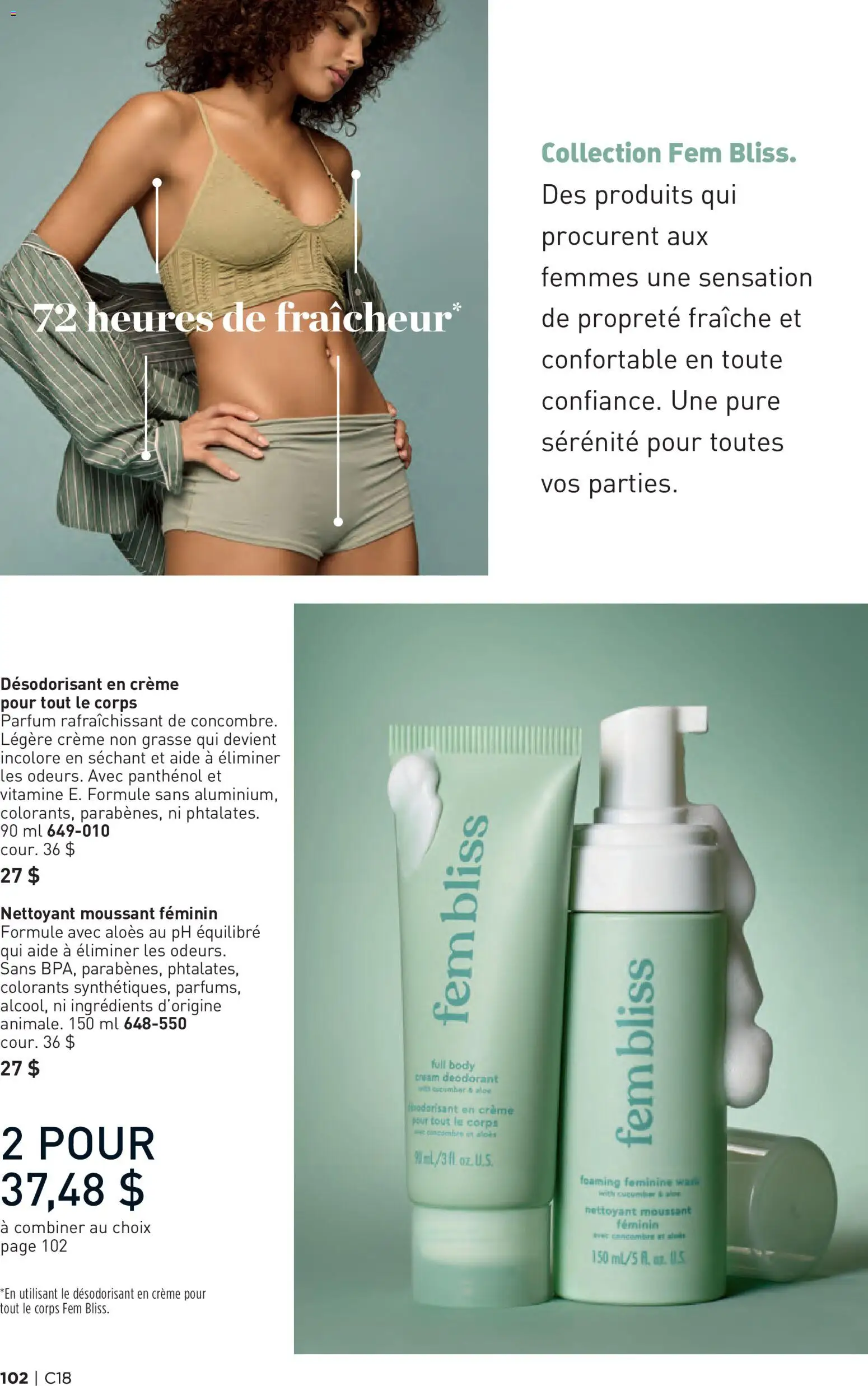 Avon flyer valid from Aug 27, 2026 | Page: 102 | Products: Deodorant, Ingredients