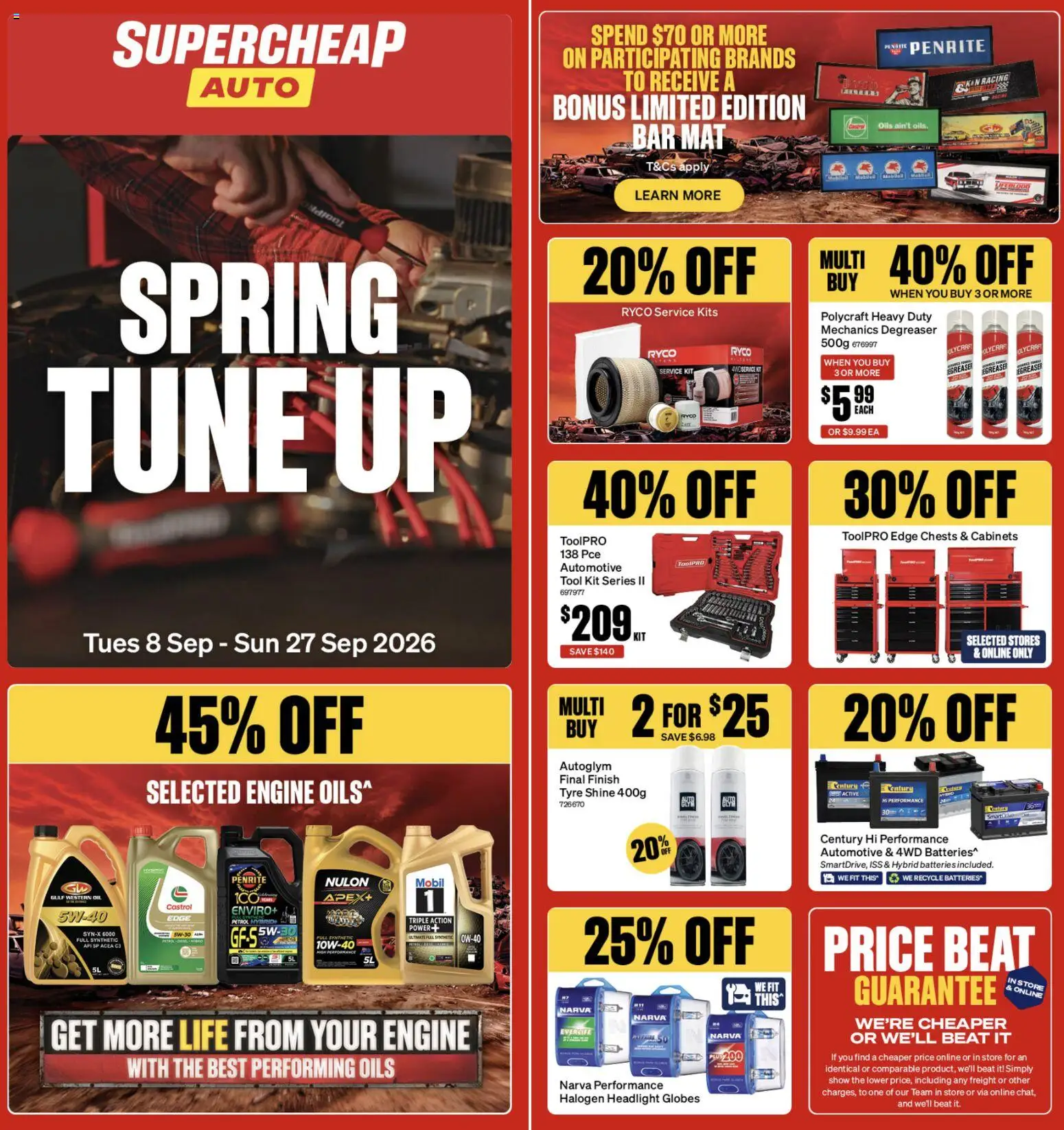 Supercheap Auto catalogue from 8 Sept 2026 | Page: 1
