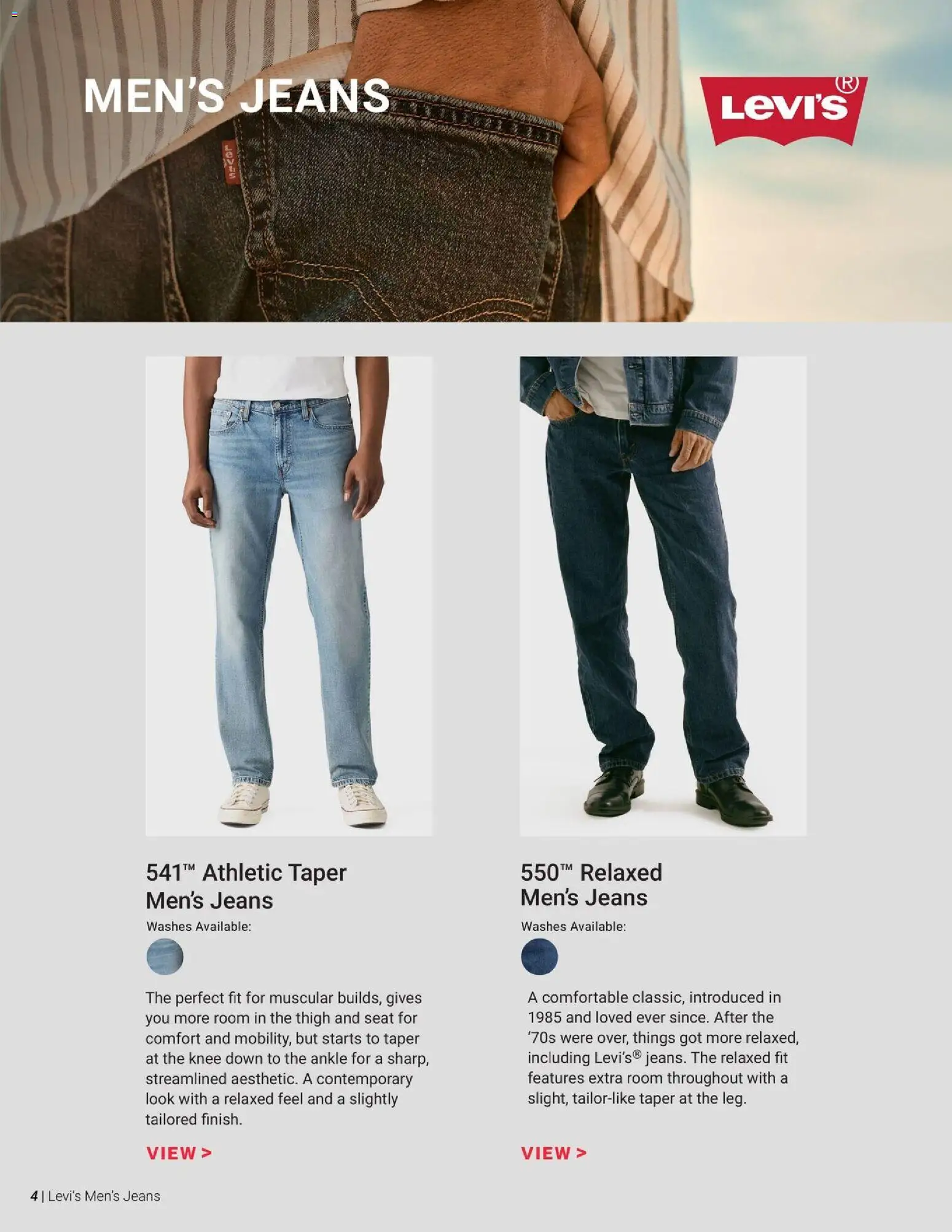 Dunham's Sports Levi's Men's Jeans Guide - valid from 07/30/2026 | Page: 4 | Products: Jeans