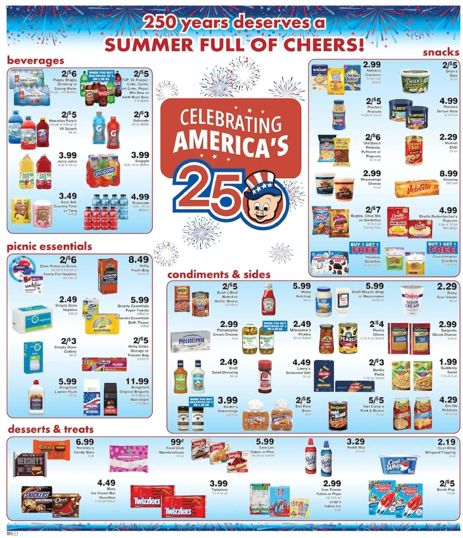 Piggly Wiggly Weekly Ad - valid from 06/24/2026 | Page: 2 | Products: Pork, Salad, Mayonnaise, Bag