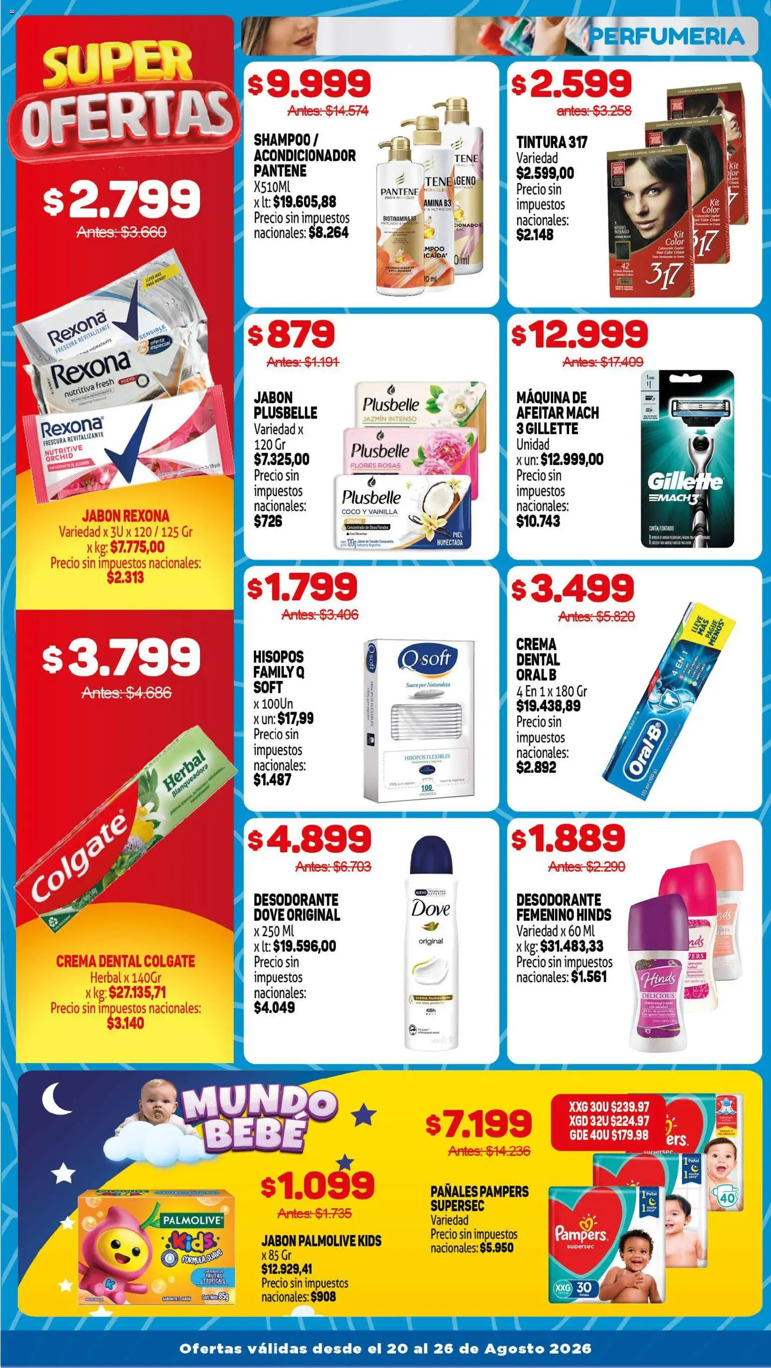 Makro ofertas │ válido desde el 20/08/2026 | Página: 14 | Productos: Vainilla, Shampoo, Acondicionador, Crema
