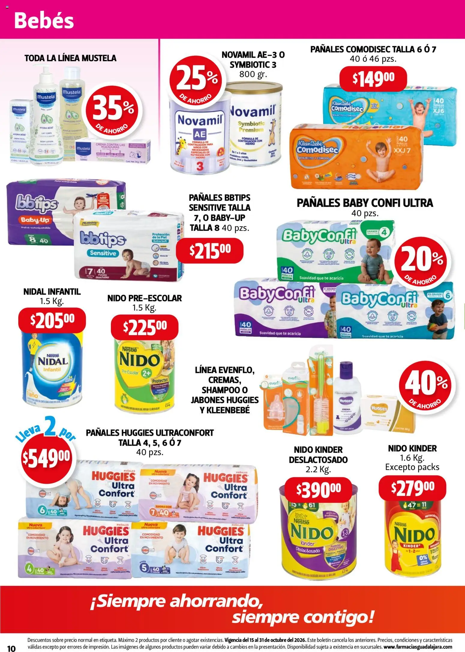 Nuevas ofertas de Farmacia Guadalajara válidas en toda la República Mexicana desde el 15/10/2026. ¡Encuentra las mejores ofertas en Farmacia Guadalajara catálogo! | Página: 10