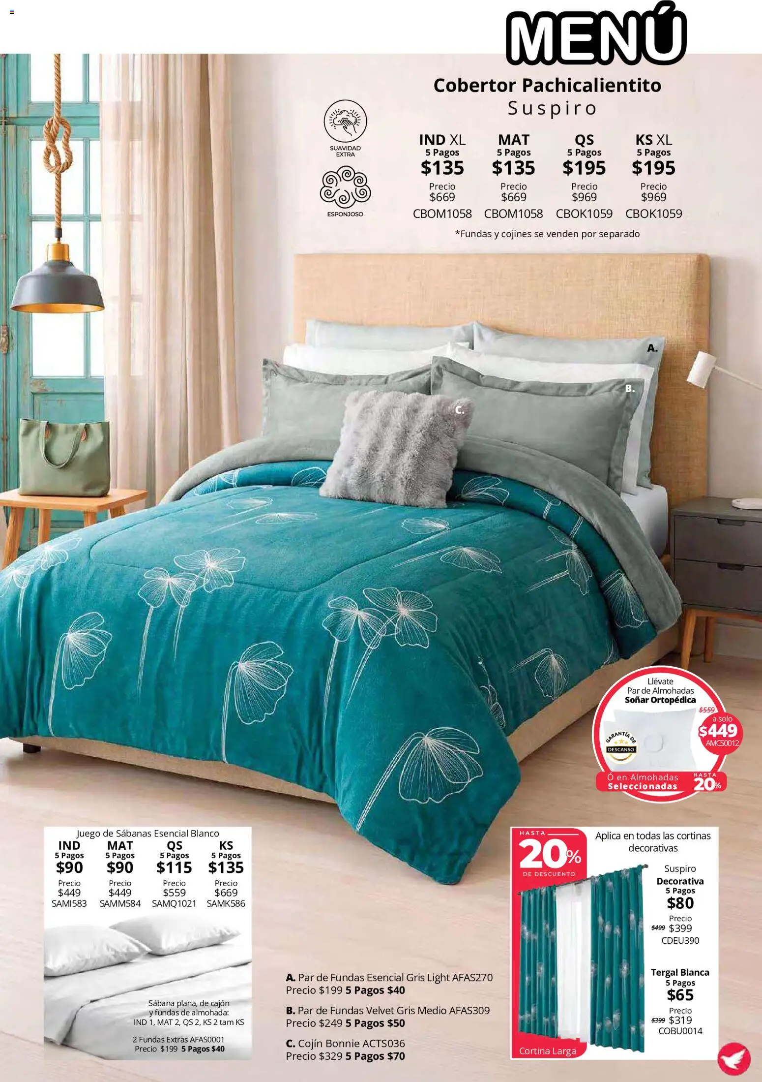 Nuevas ofertas de Colchas Concord válidas en toda la República Mexicana desde el 15/10/2026. ¡Encuentra las mejores ofertas en Colchas Concord catálogo Colección Cobertor Calor de Hogar! | Página: 19