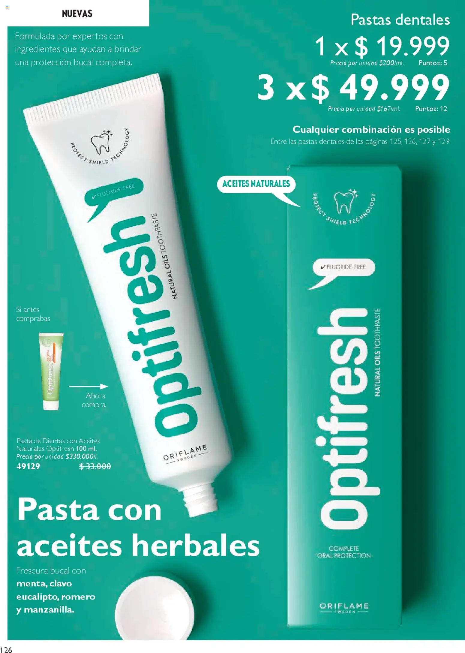 Oriflame revista - valida desde el 28.03.2026 | Página: 126 | Productos: Pasta, Mermelada, Combinación