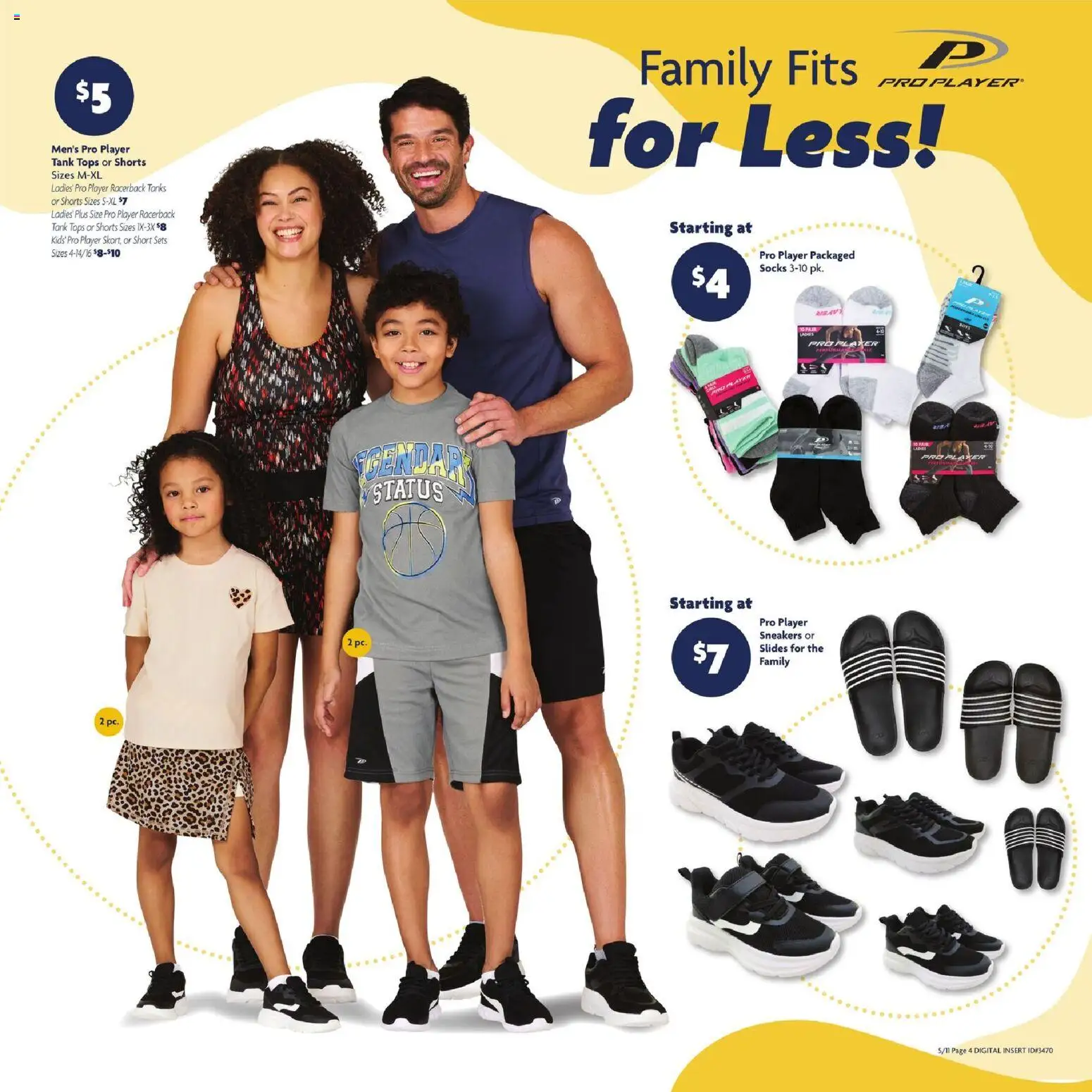 Family Dollar Weekly Ad - valid from 11.05.2026 | Page: 6 | Products: Shorts, Socks, Sneakers, Pc