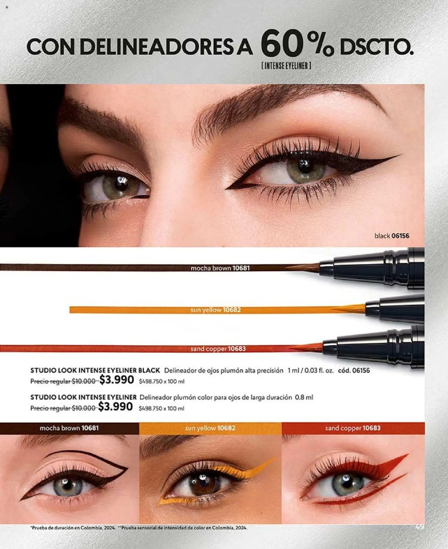 Catálogo CyZone Campaña 14 │ válido desde el 16.08.2026 | Página: 49 | Productos: Delineador de ojos, Delineador, Plumón