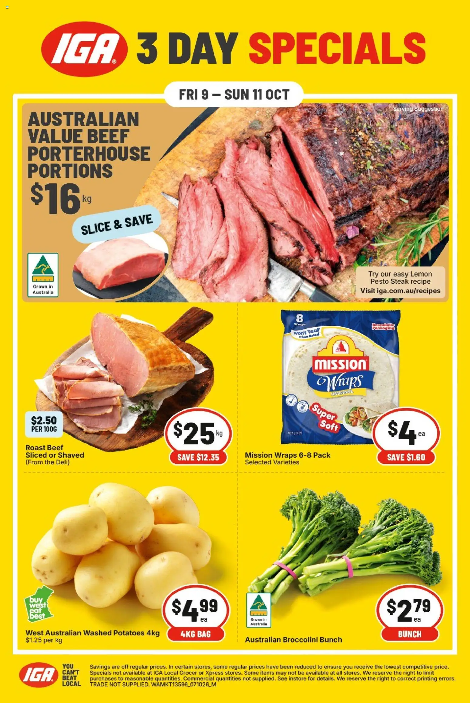 IGA catalogue - valid from 09/10/2026 | Page: 1
