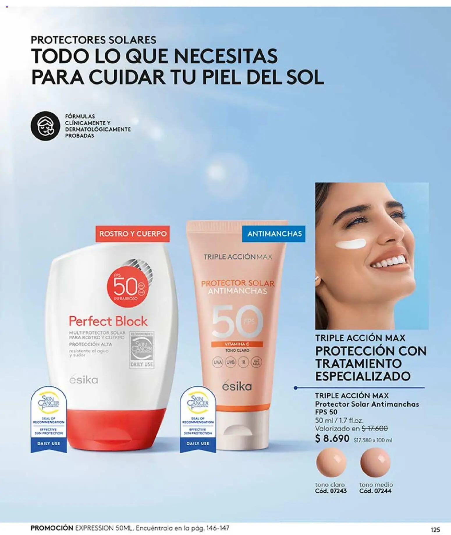 Catálogo Ésika Campaña 9 │ válido desde el 17.05.2026 | Página: 129 | Productos: Protector solar
