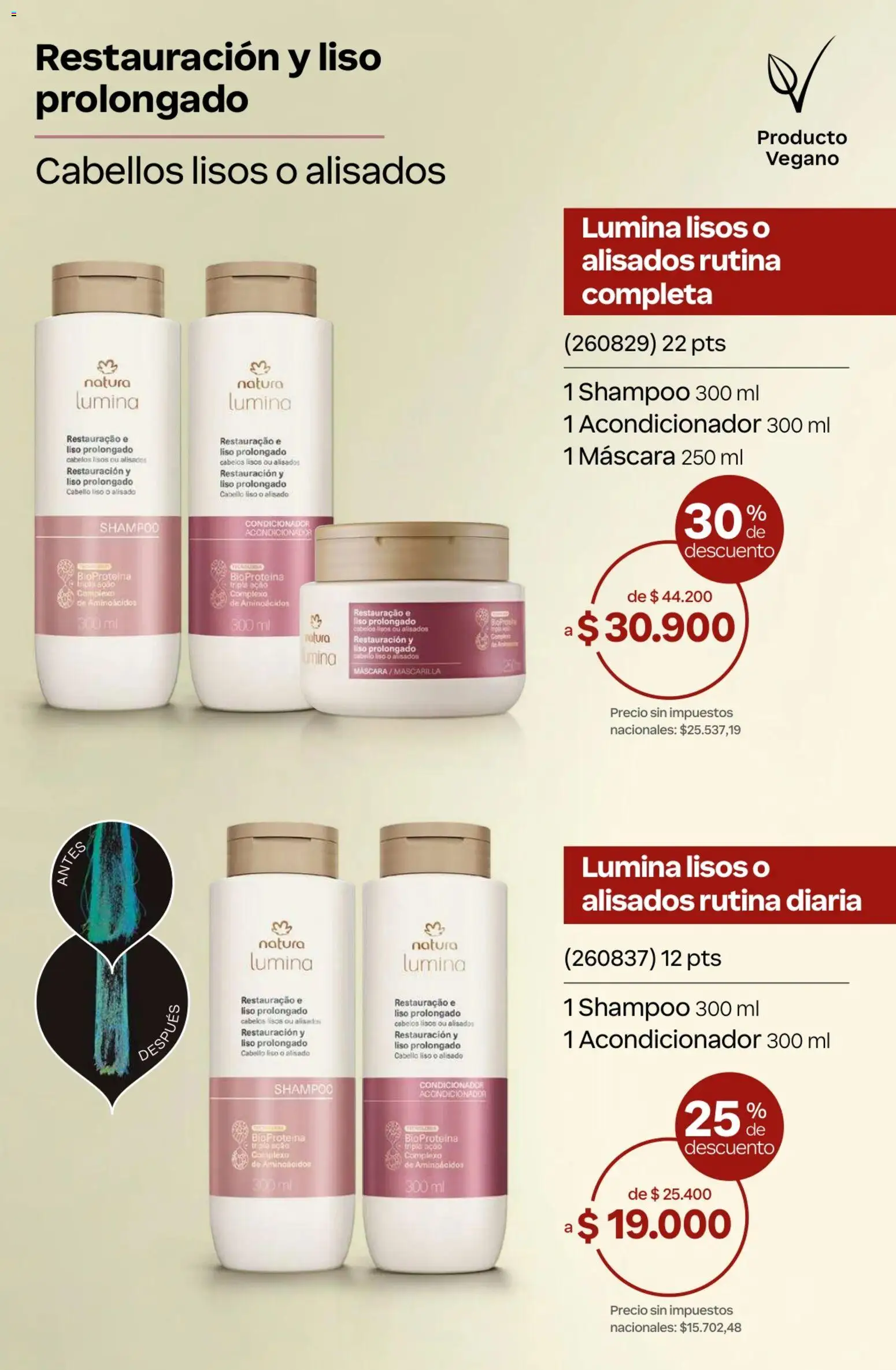 Catálogo Natura Ciclo 10 │ válido desde el 30/06/2026 | Página: 256 | Productos: Mascarilla, Máscara, Shampoo, Acondicionador