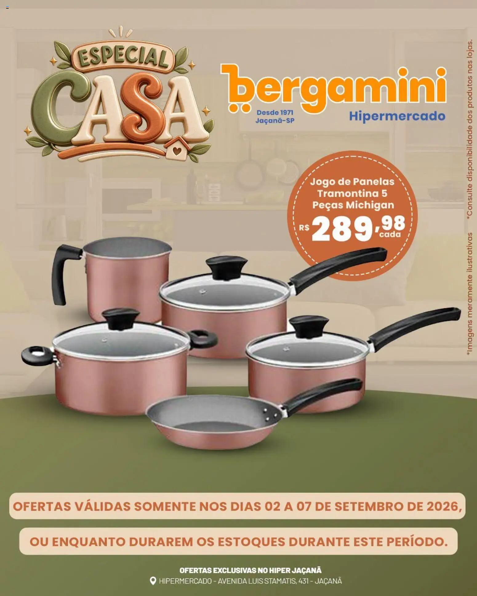 Supermercado Bergamini Folheto - válido de 02/09/2026 | Página: 5 | Produtos: Panelas
