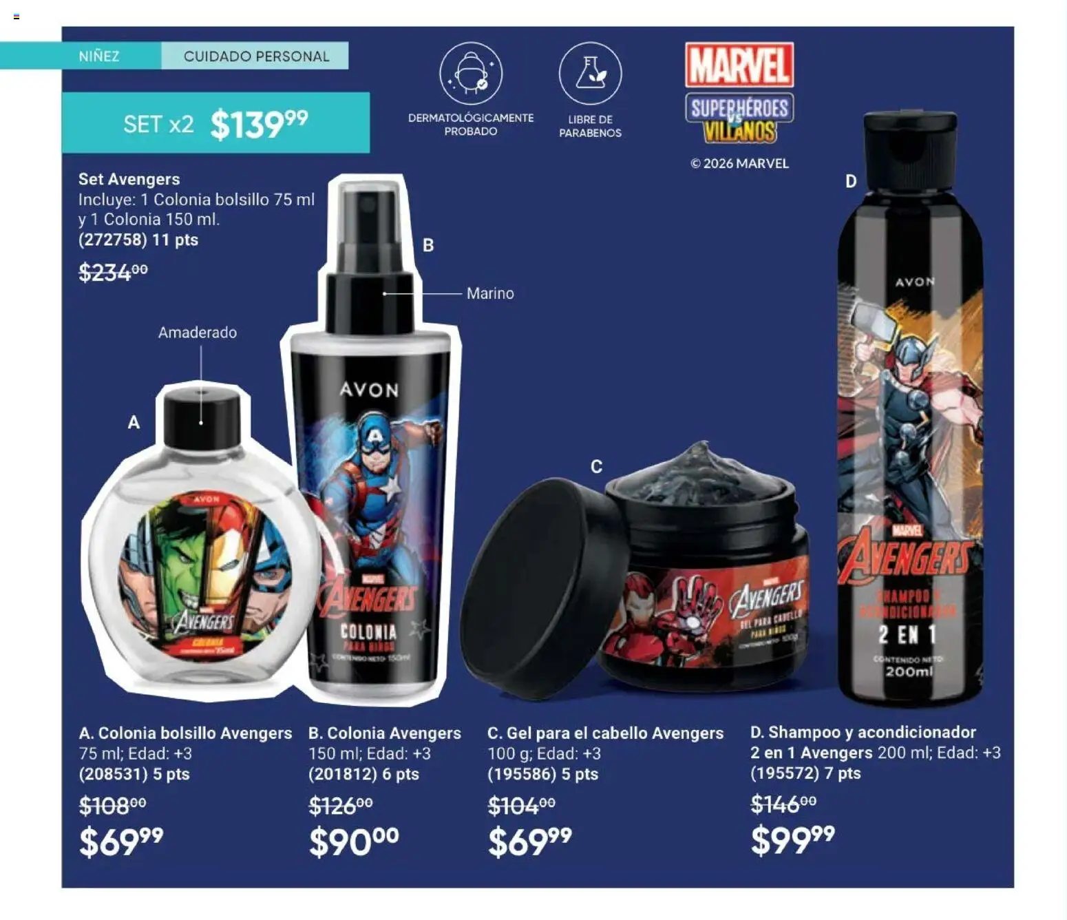 Nuevas ofertas de AVON válidas en toda la República Mexicana desde el 11/09/2026. ¡Encuentra las mejores ofertas en AVON Casa & Estilo 14 2026! | Página: 150 | Productos: Shampoo, Acondicionador