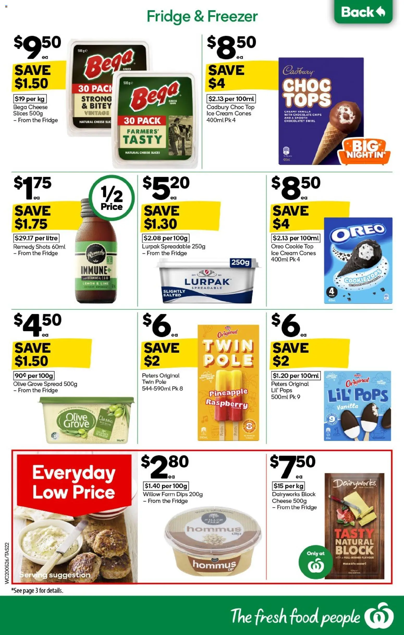 Woolworths catalogue - valid from 20.05.2026 | Page: 22 | Products: Chips, Cream, Lemon, Raspberry