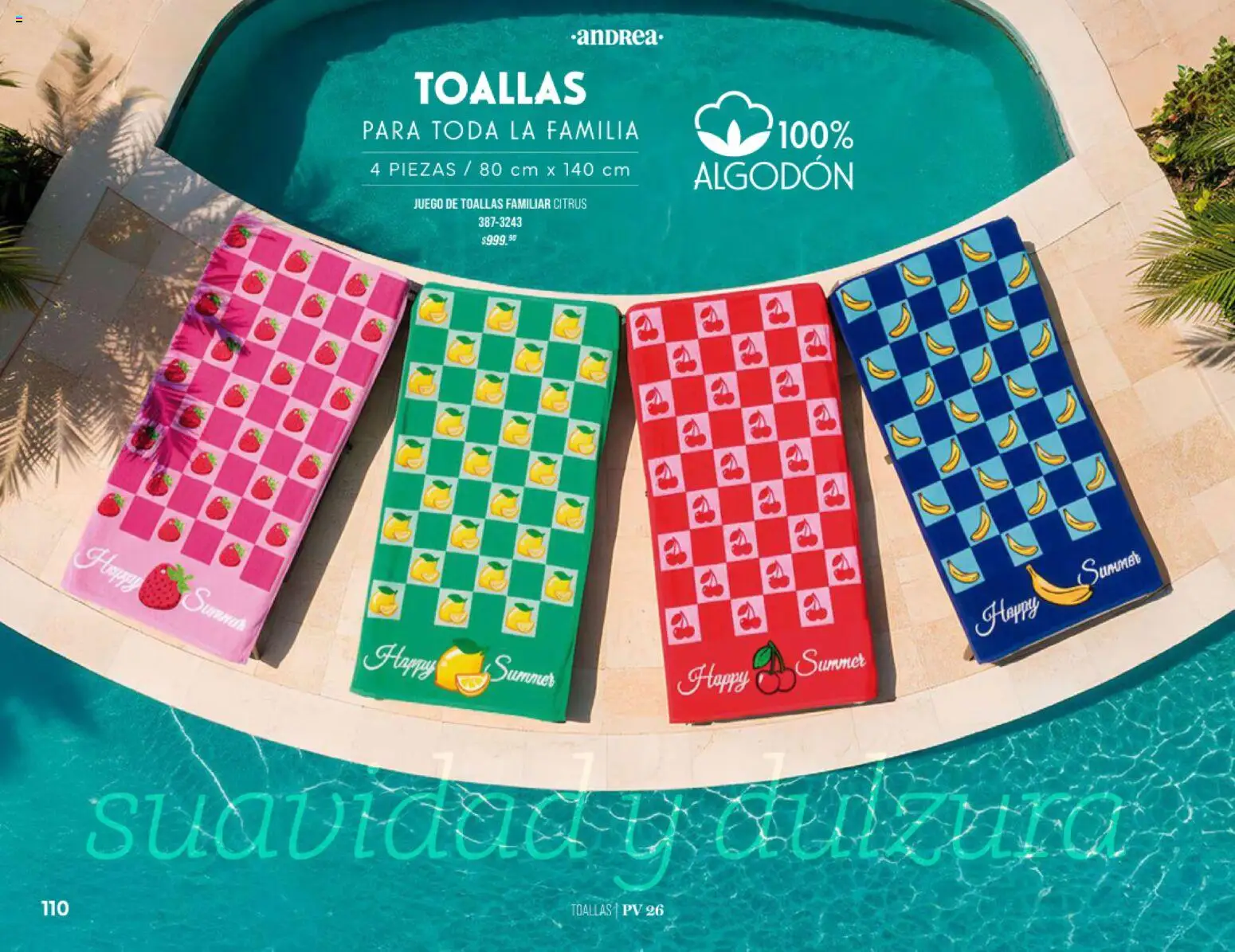 Nuevas ofertas de Andrea válidas en toda la República Mexicana desde el 25/01/2026. ¡Encuentra las mejores ofertas en Andrea catálogo Home! | Página: 110 | Productos: Juego, Algodón, Toallas