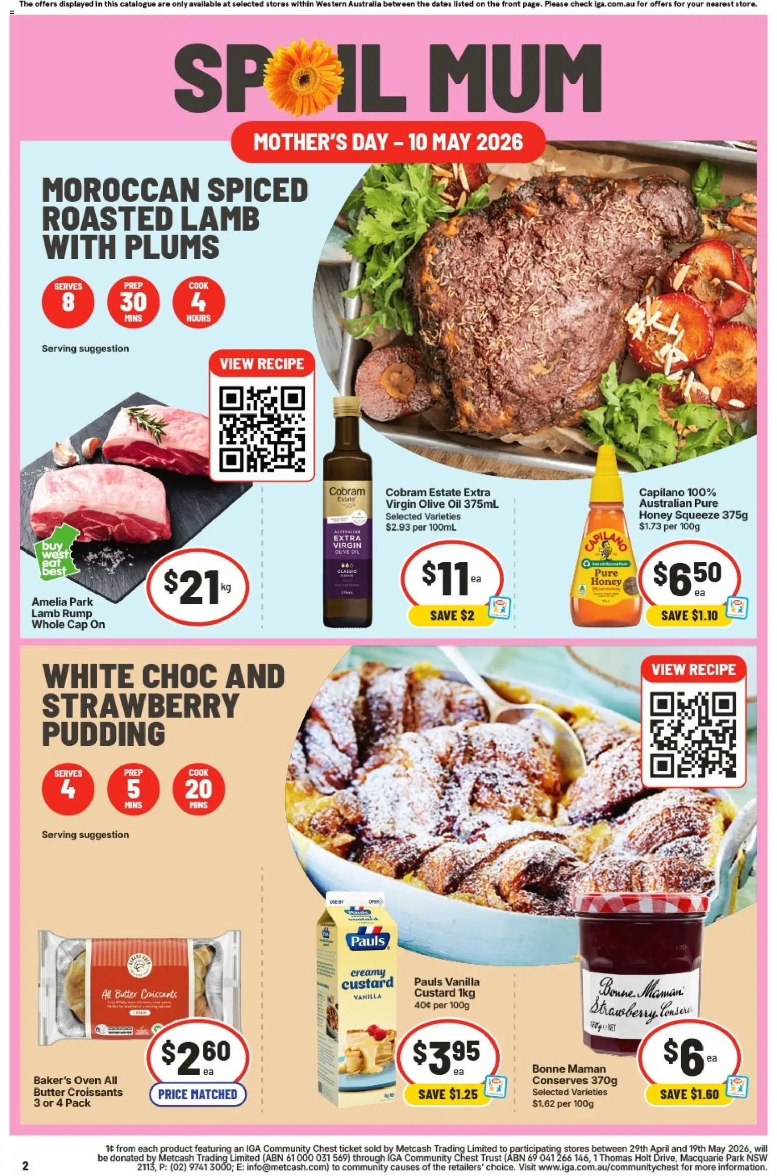 IGA catalogue - valid from 06.05.2026 | Page: 3 | Products: Butter, Oil, Lamb, Pudding