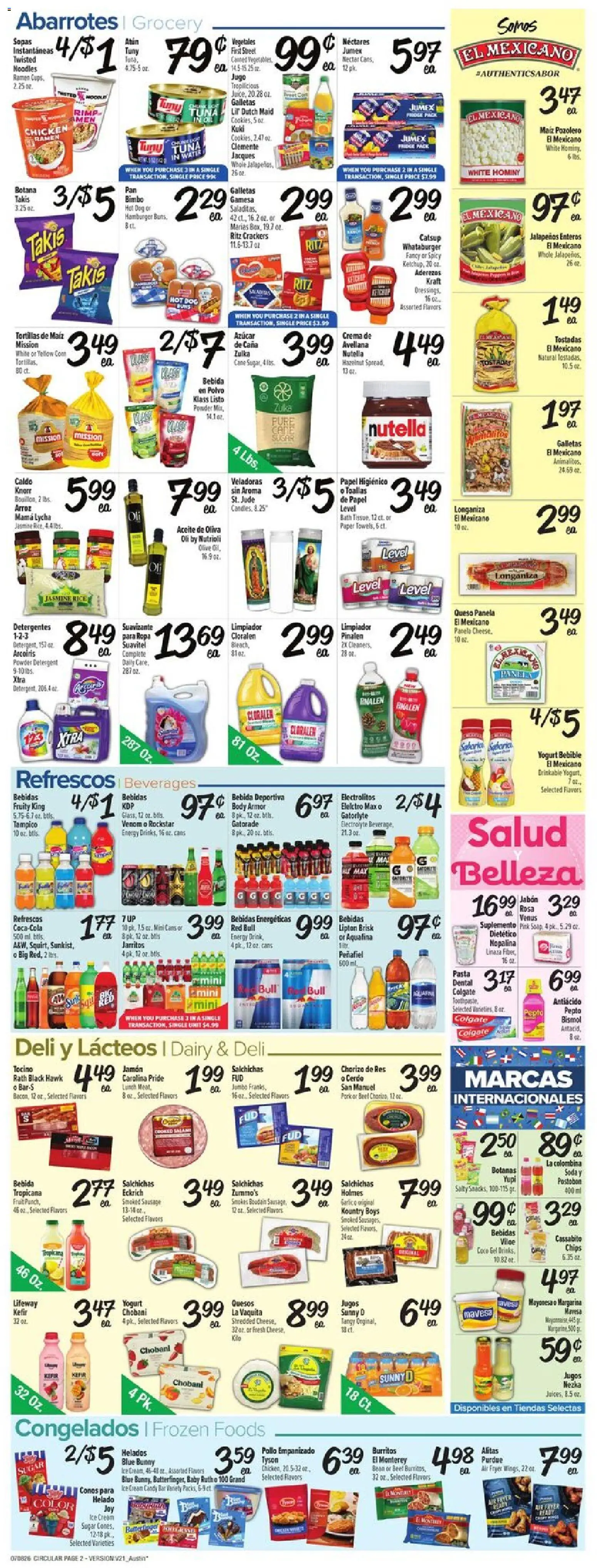 Fiesta Mart Weekly Ad - valid from 07/08/2026 | Page: 2 | Products: Fryer, Box, Powder, Yogurt