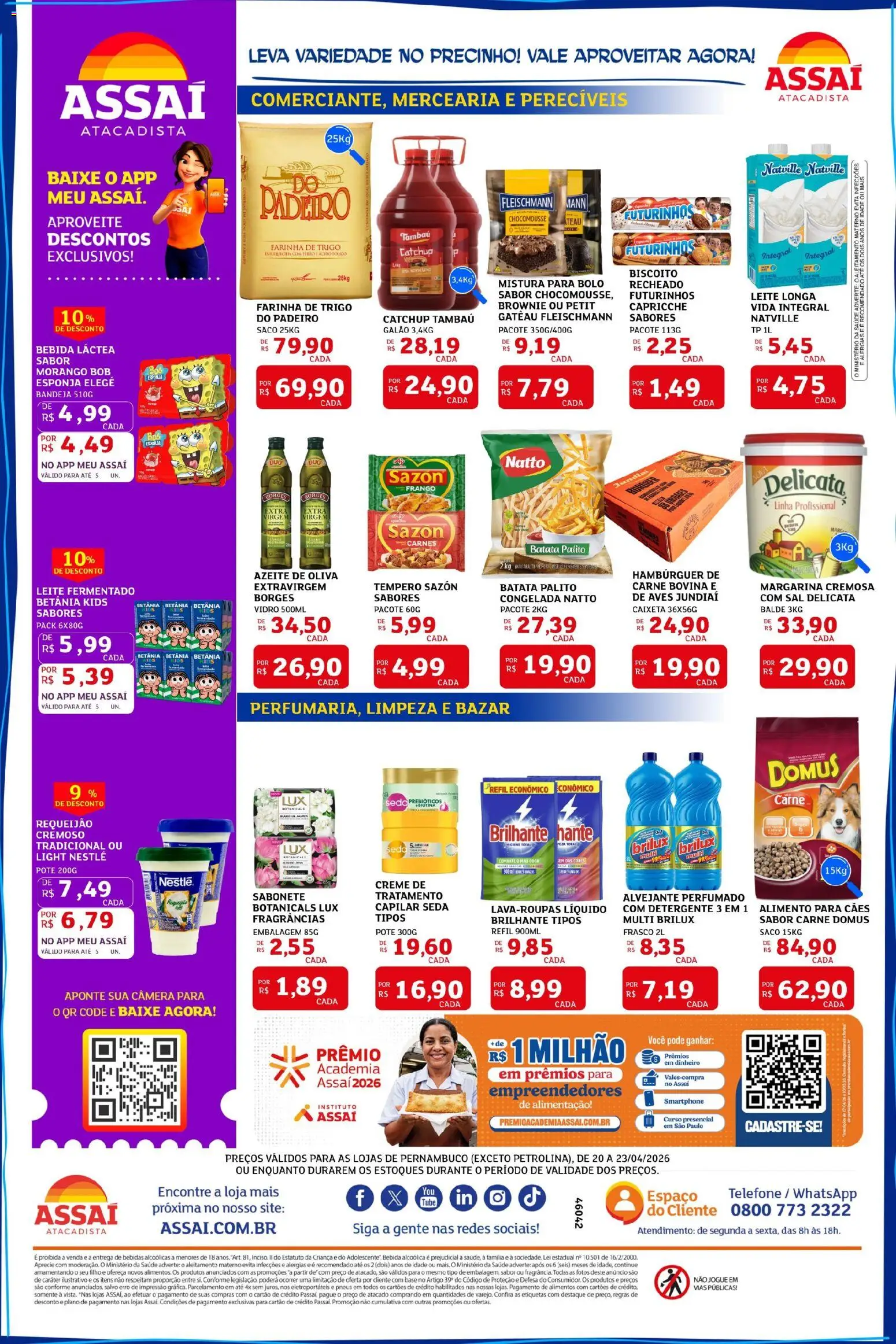 Assaí Atacadista Folheto - válido de 20.04.2026 | Página: 2 | Produtos: Farinha de trigo, Bandeja, Batata, Smartphone