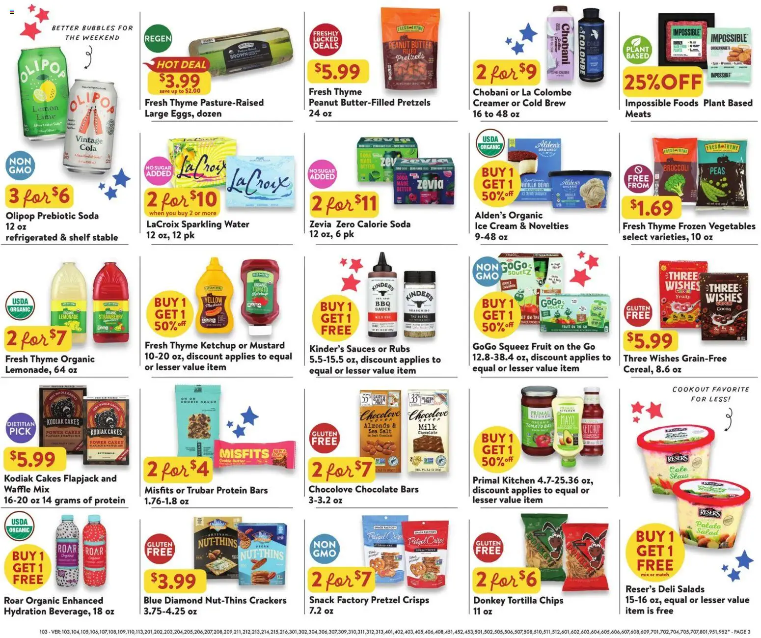 Fresh Thyme Weekly Ad - valid from 09/02/2026 | Page: 6 | Products: Coffee, Mustard, Sauce, Ice
