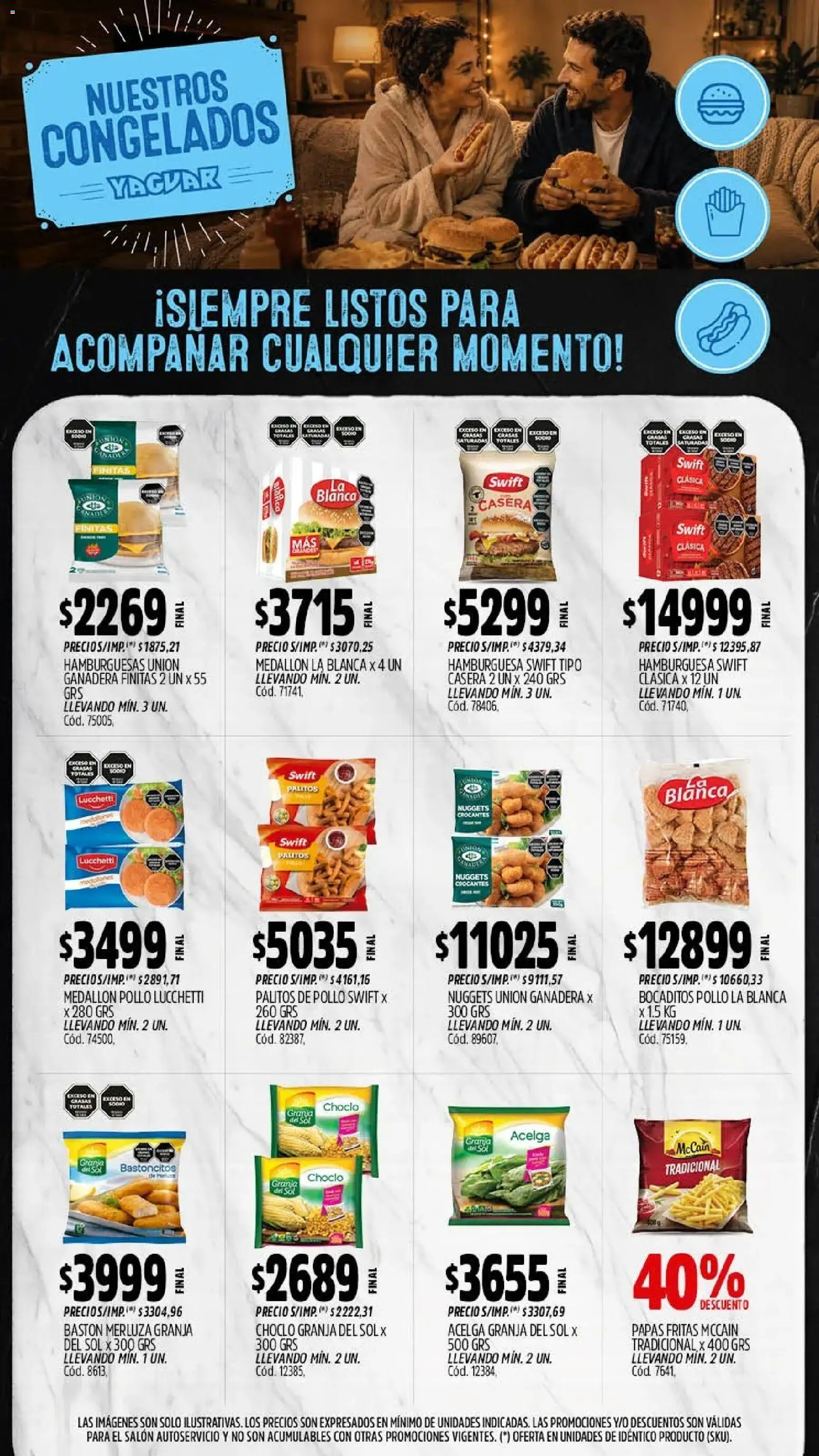 Yaguar - Oferta Semanal General Roca │ válido desde el 28/09/2026 | Página: 10 | Productos: Pollo, Choclo, Hamburguesa, Papas