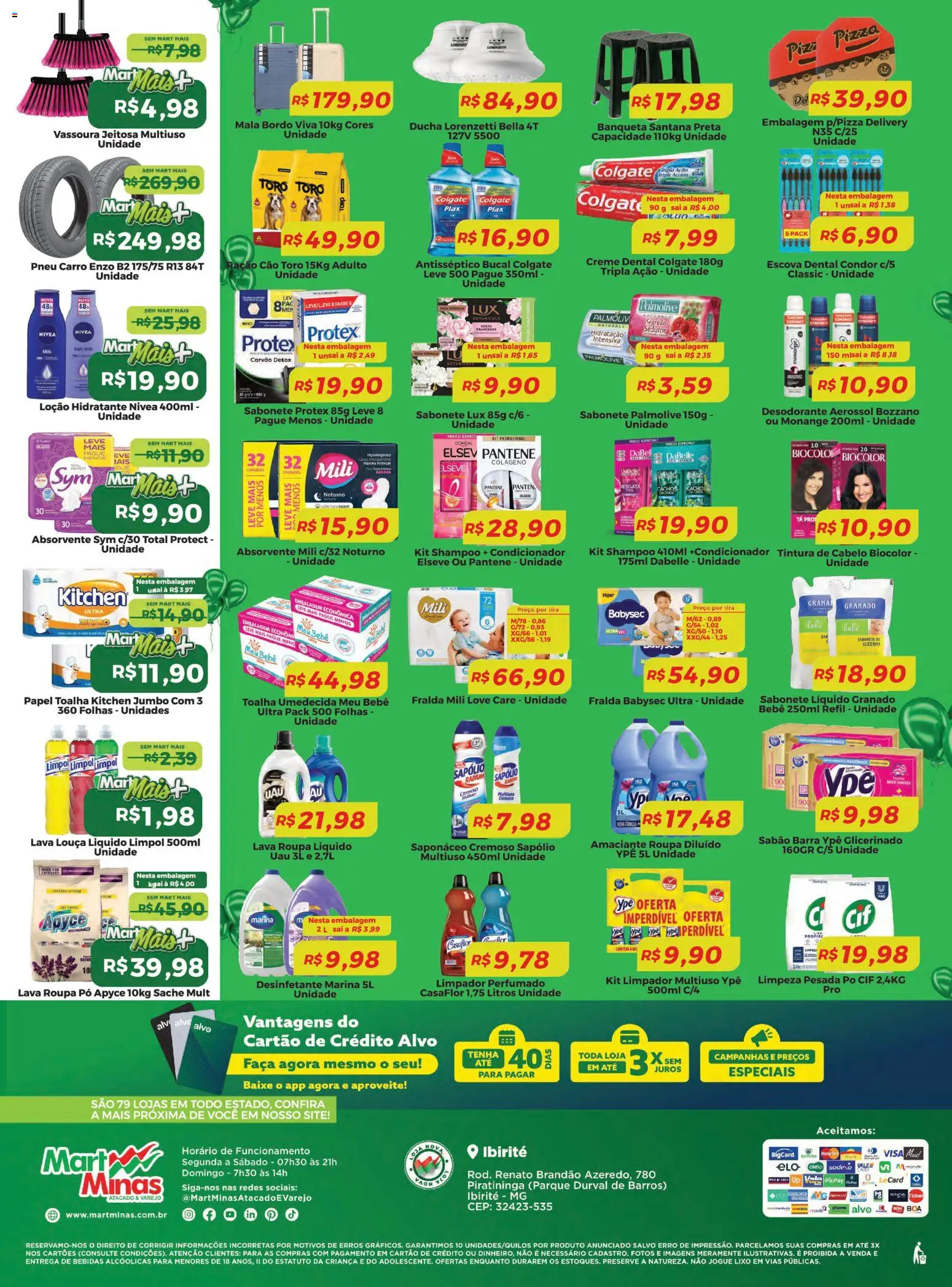 Mart Minas Folheto - válido de 26.05.2026 | Página: 4 | Produtos: Papel toalha, Pizza, Banqueta, Creme dental