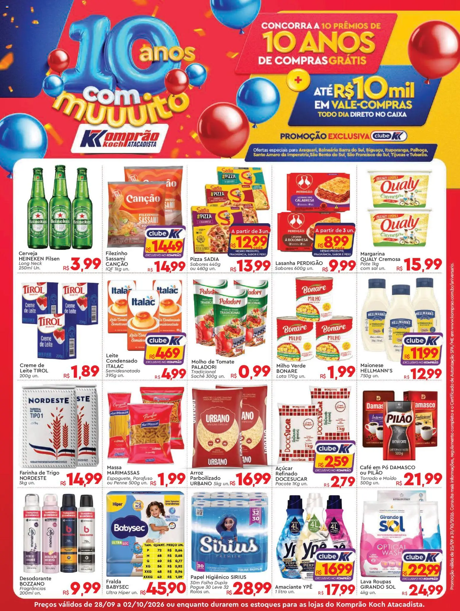 Komprao Atacadista Folheto - válido de 28/09/2026 | Página: 1 | Produtos: Pó, Massa, Lasanha, Sal