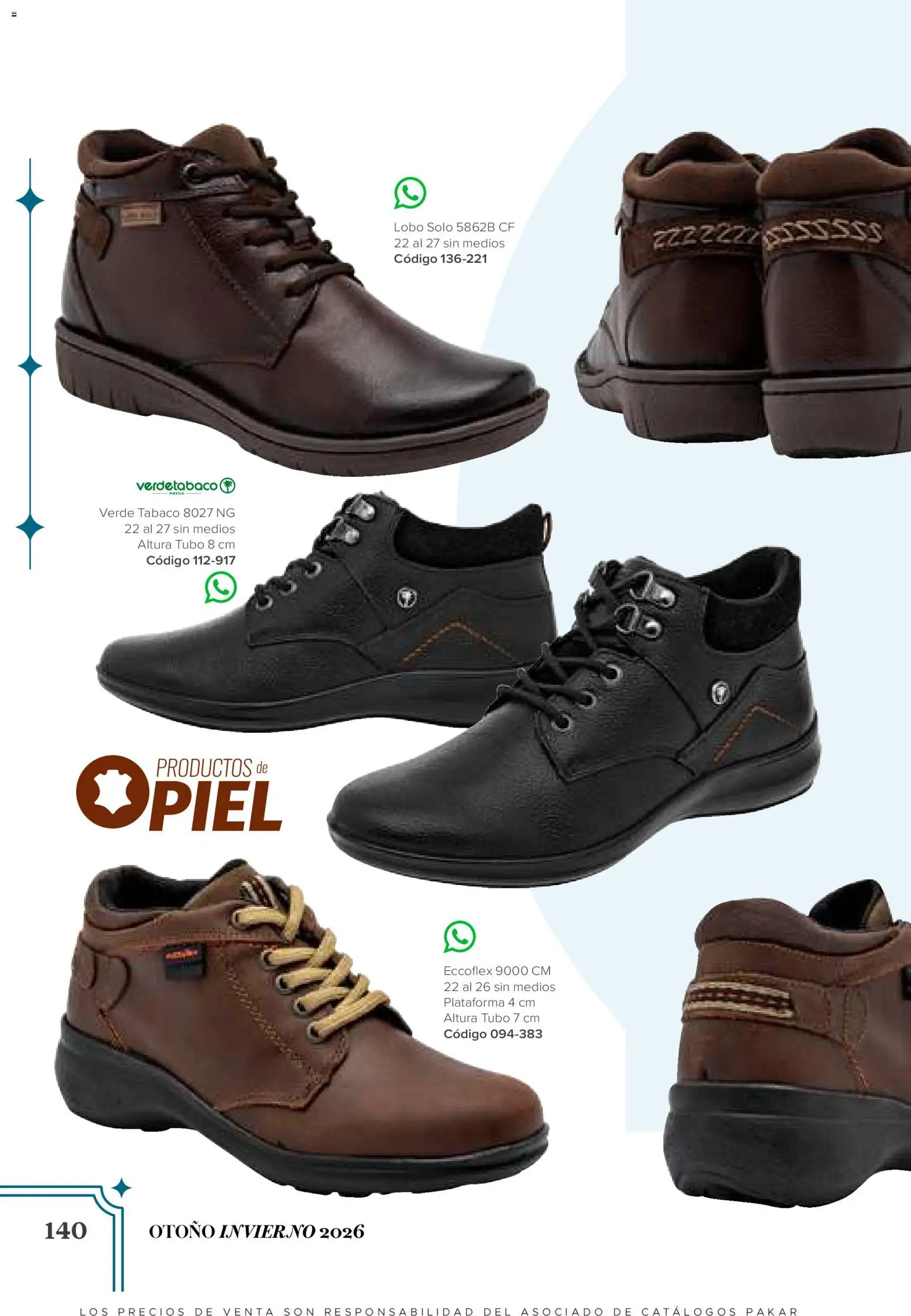 Nuevas ofertas de SC Pakar válidas en toda la República Mexicana desde el 31/07/2026. ¡Encuentra las mejores ofertas en SC Pakar catálogo Bota! | Página: 140