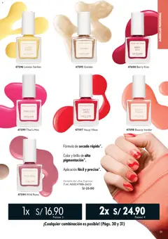 Vista previa de folleto Oriflame catálogo - Campaña 9 de la Oriflame válido desde 20/06/2026 | Página: 31 | Productos: Esmalte de uñas, Maquillaje