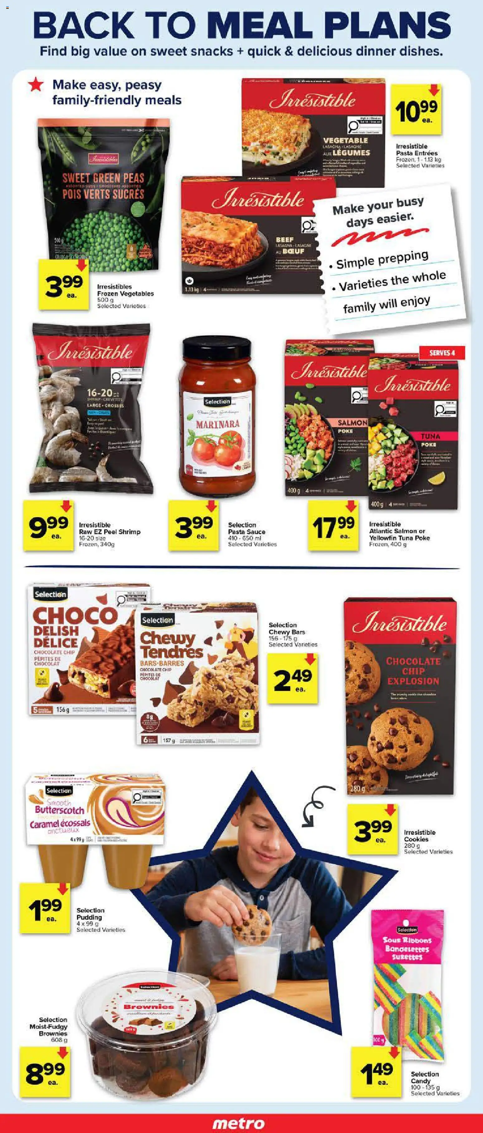 Metro flyer valid from Aug 20, 2026 | Page: 4 | Products: Pasta, Cookies, Vegetables, Legumes