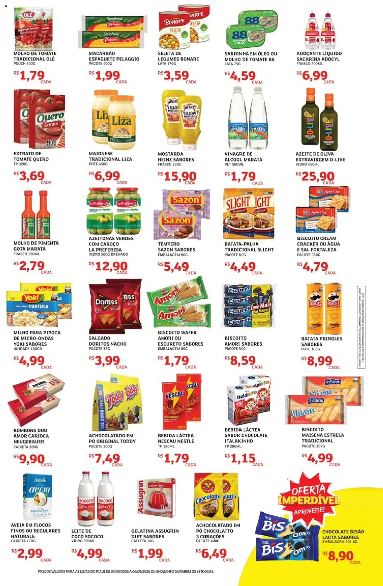 Assaí Atacadista Folheto - válido de 05/09/2026 | Página: 3 | Produtos: Biscoito, Adoçante, Neugebauer, Batata