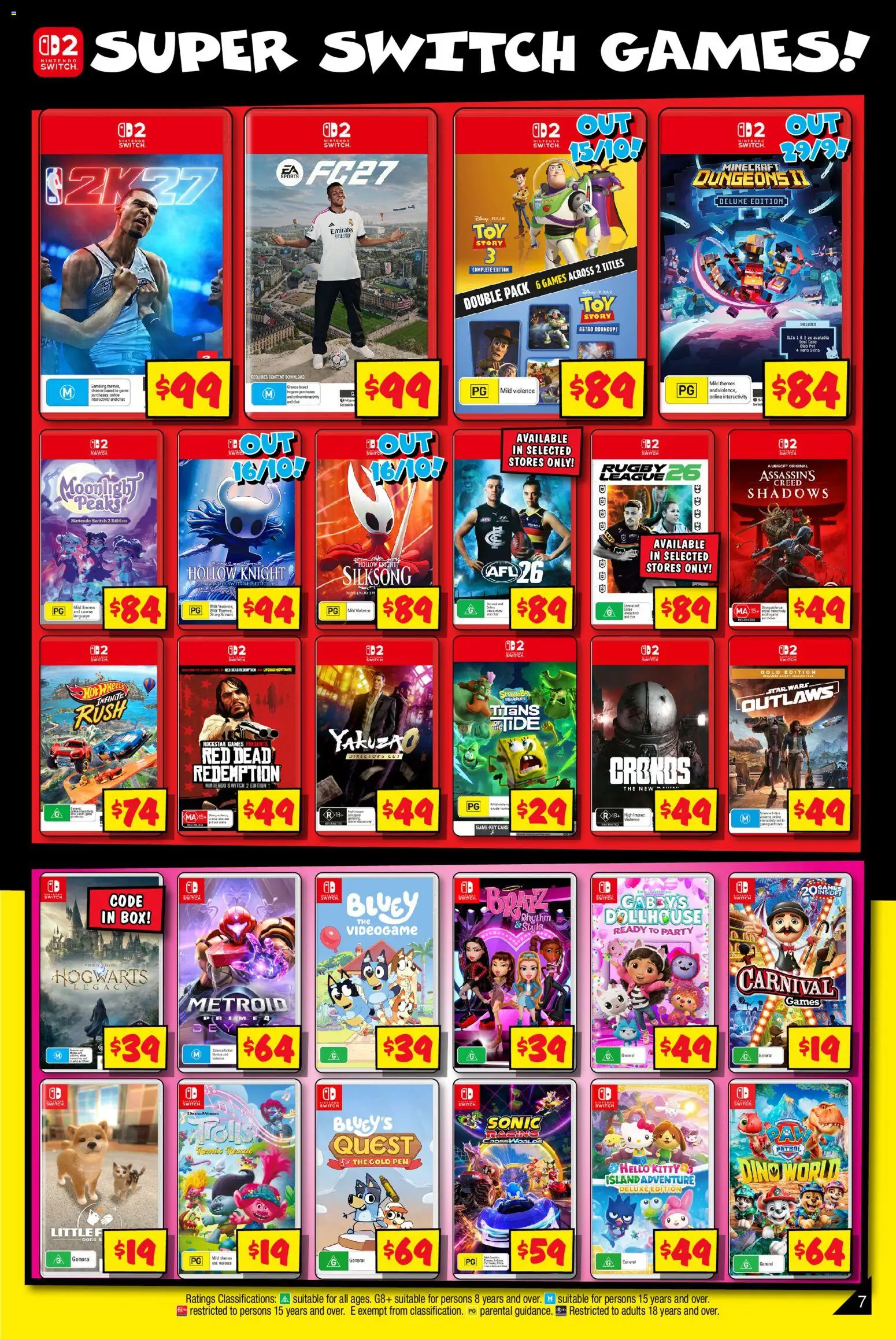 JB Hi-Fi catalogue - valid from 24/09/2026 | Page: 7 | Products: Box, Nintendo Switch, Dollhouse
