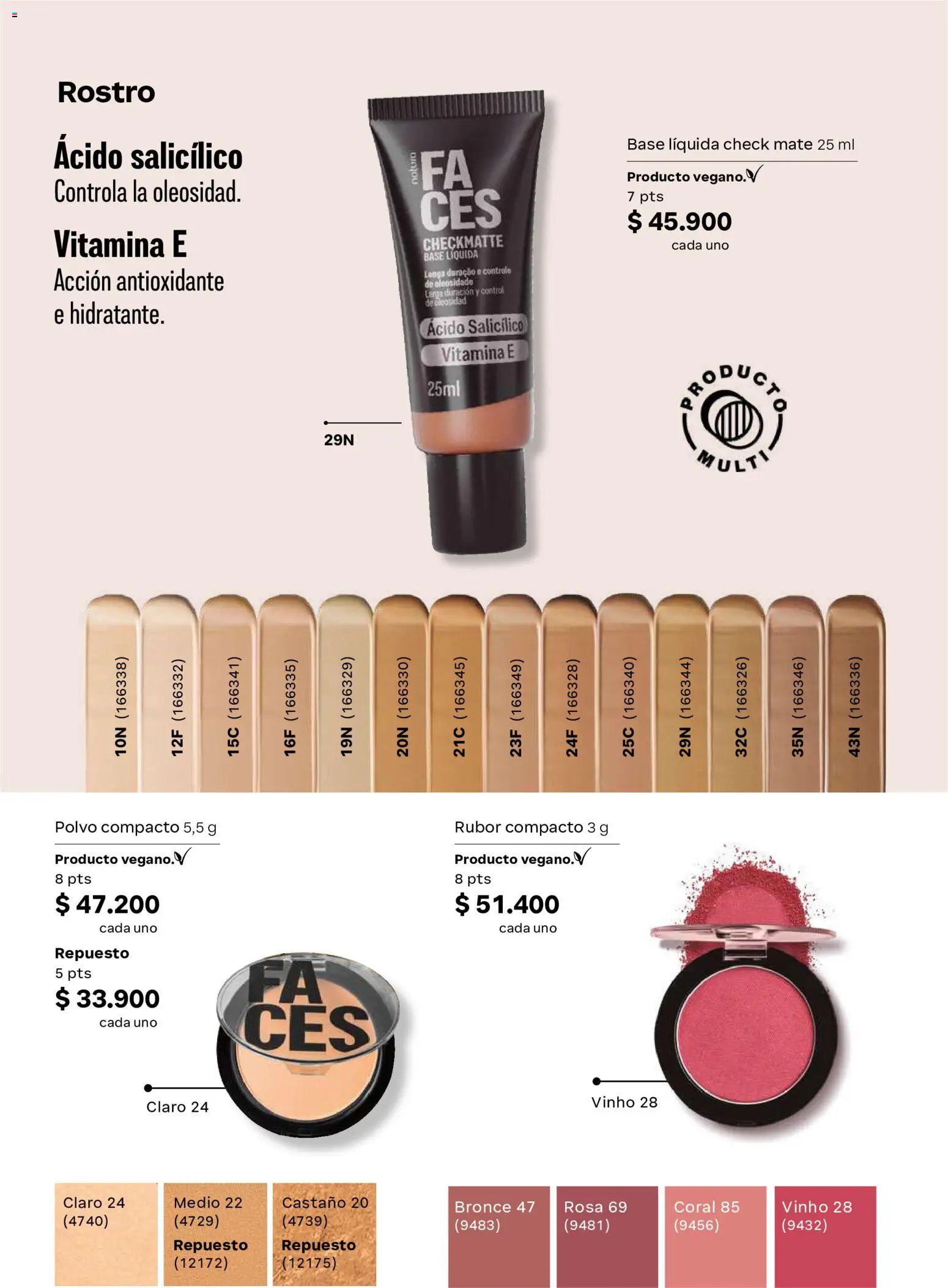 Natura revista - valida desde el 22/07/2026 | Página: 98 | Productos: Polvo compacto, Rubor, Polvo