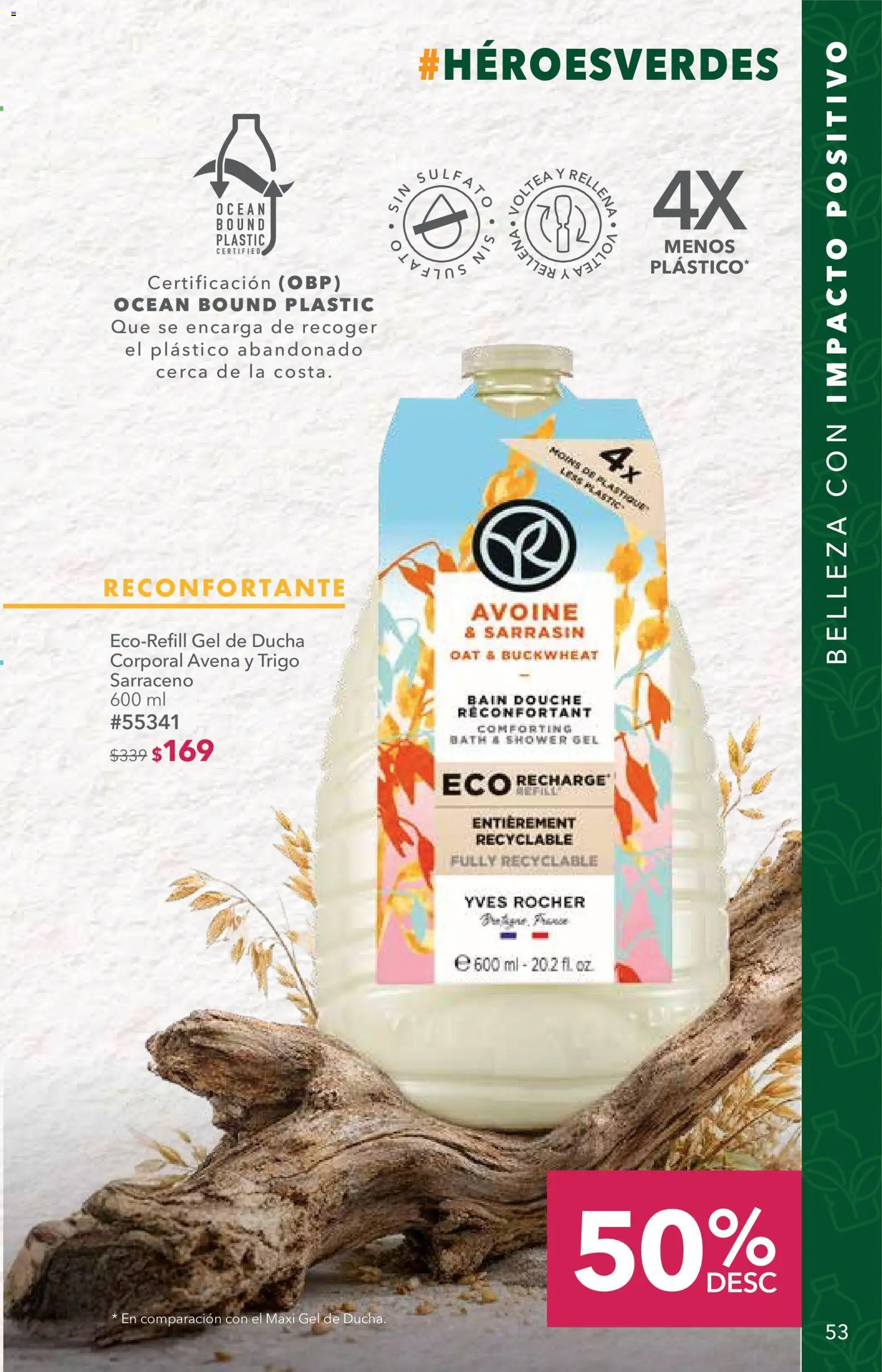 Nuevas ofertas de Yves Rocher válidas en toda la República Mexicana desde el 14/07/2026. ¡Encuentra las mejores ofertas en Yves Rocher campaña 10 2026! | Página: 53 | Productos: Avena, Gel de ducha