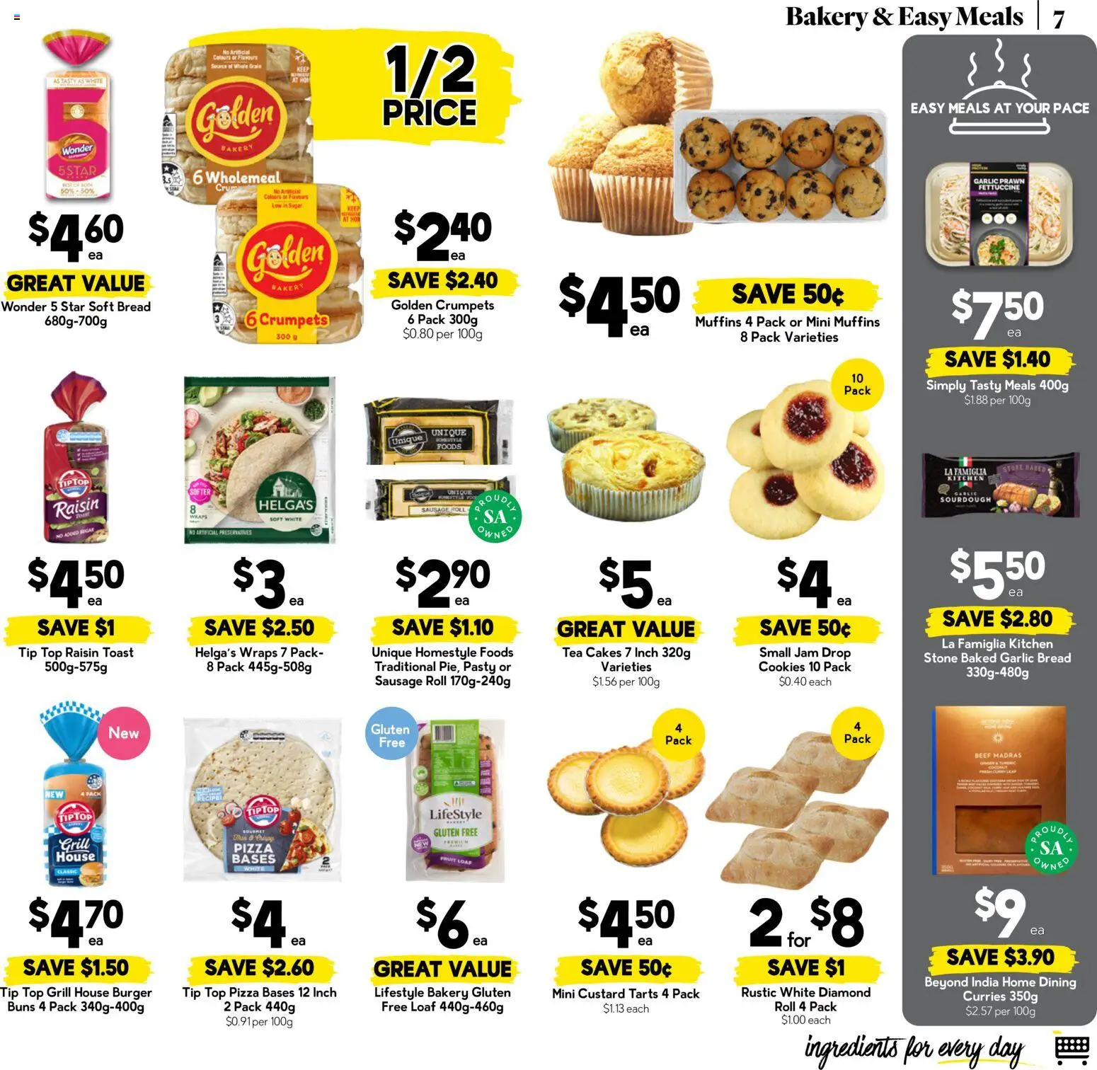 Drakes catalogue - valid from 12/08/2026 | Page: 7 | Products: Curry, Muffins, Toast, Grill