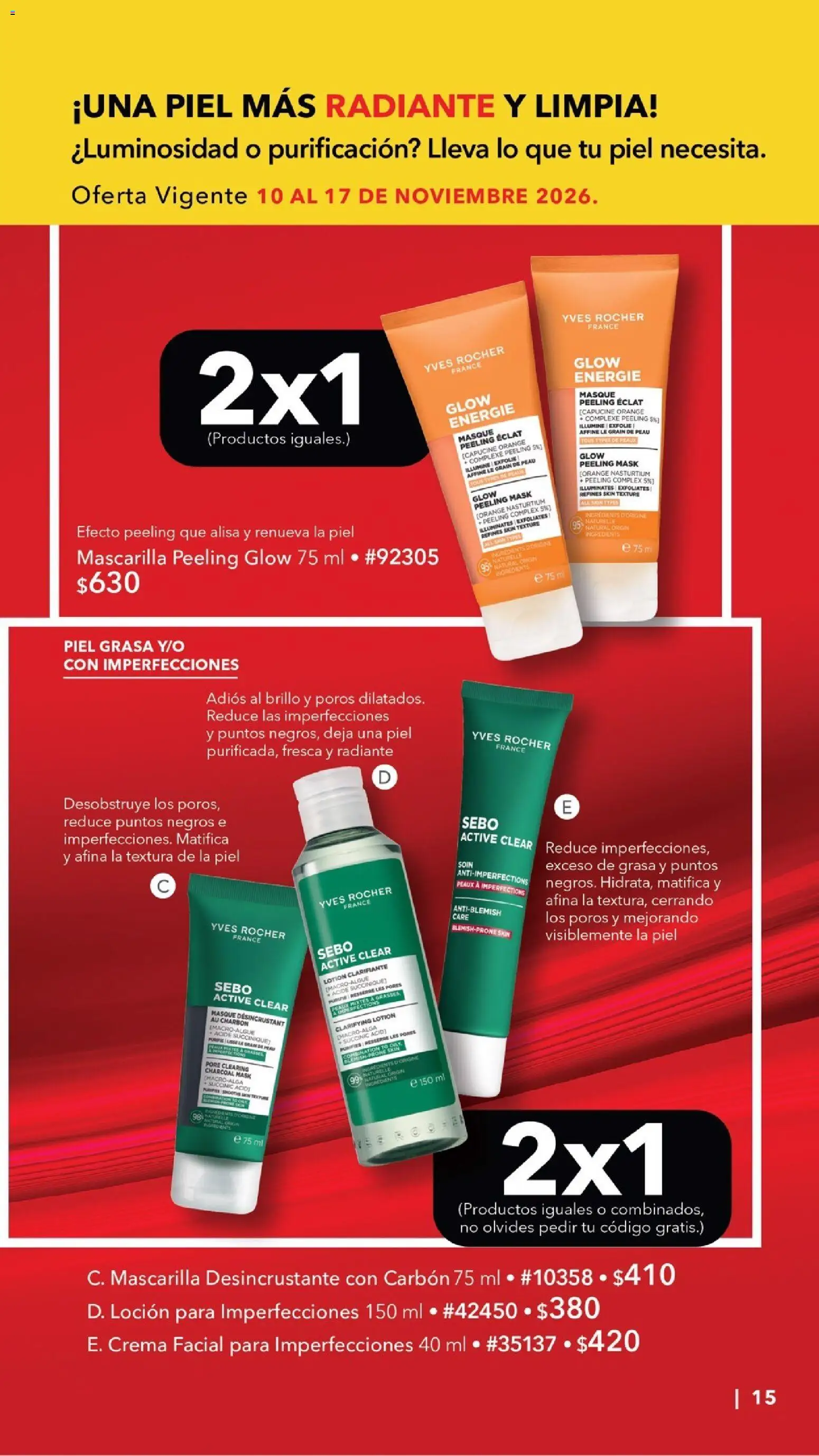 Nuevas ofertas de Yves Rocher válidas en toda la República Mexicana desde el 27/10/2026. ¡Encuentra las mejores ofertas en Yves Rocher Buen Fin! | Página: 15