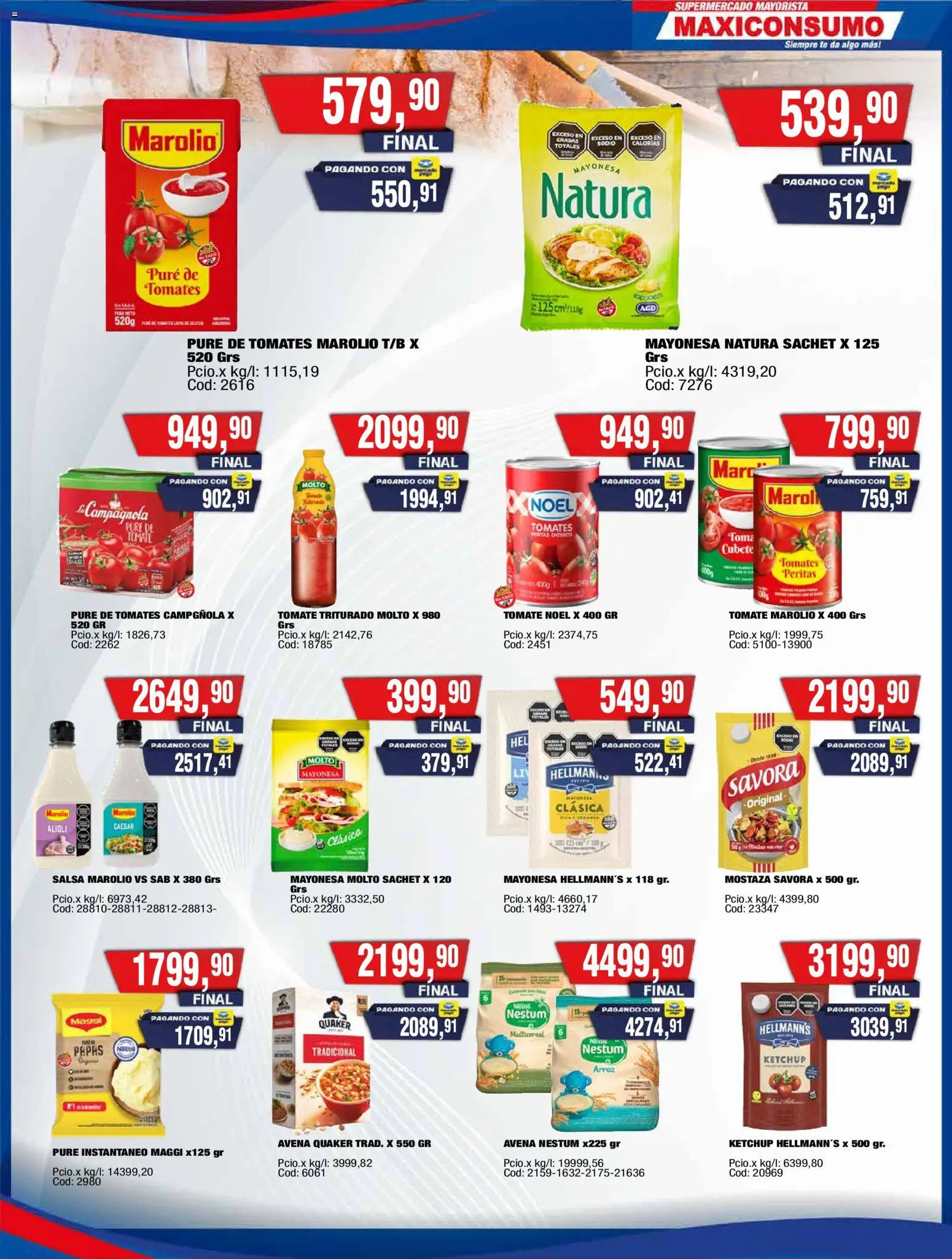 Maxiconsumo ofertas │ válido desde el 11.05.2026 | Página: 5 | Productos: Ketchup, Mostaza, Tomates, Arroz
