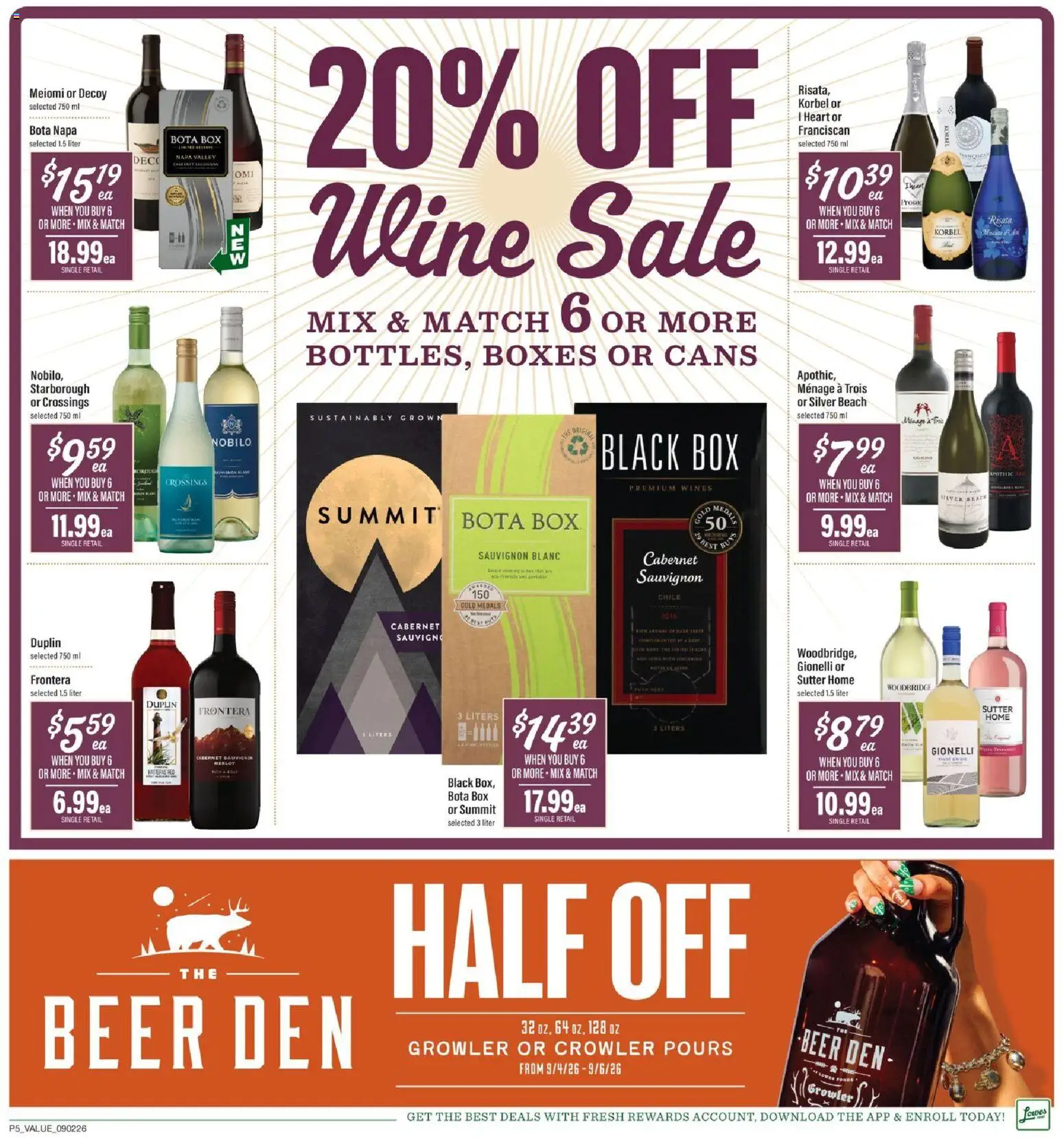 Lowes Foods Weekly Ad - valid from 09/02/2026 | Page: 7 | Products: Box, Beer