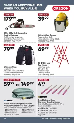 Preview of Princess Auto flyer - 2 Week Sale! from shop Princess Auto valid from Aug 25, 2026 | Page: 73 | Products: Electric chainsaw, Chainsaw
