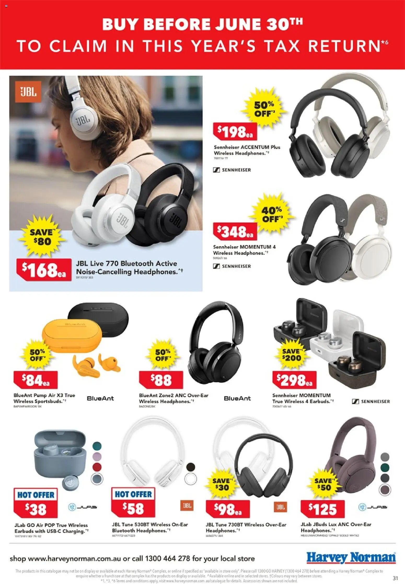 Harvey Norman catalogue - valid from 05.06.2026 | Page: 31 | Products: Accessories, Headphones