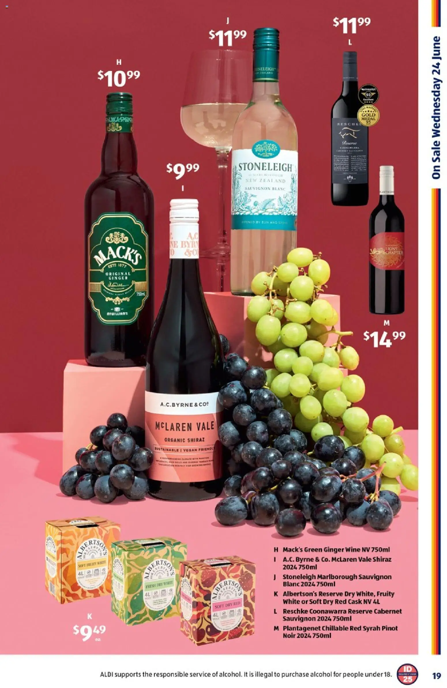 Aldi catalogue - valid from 24.06.2026 | Page: 19 | Products: Ginger, Wine, Sustainable