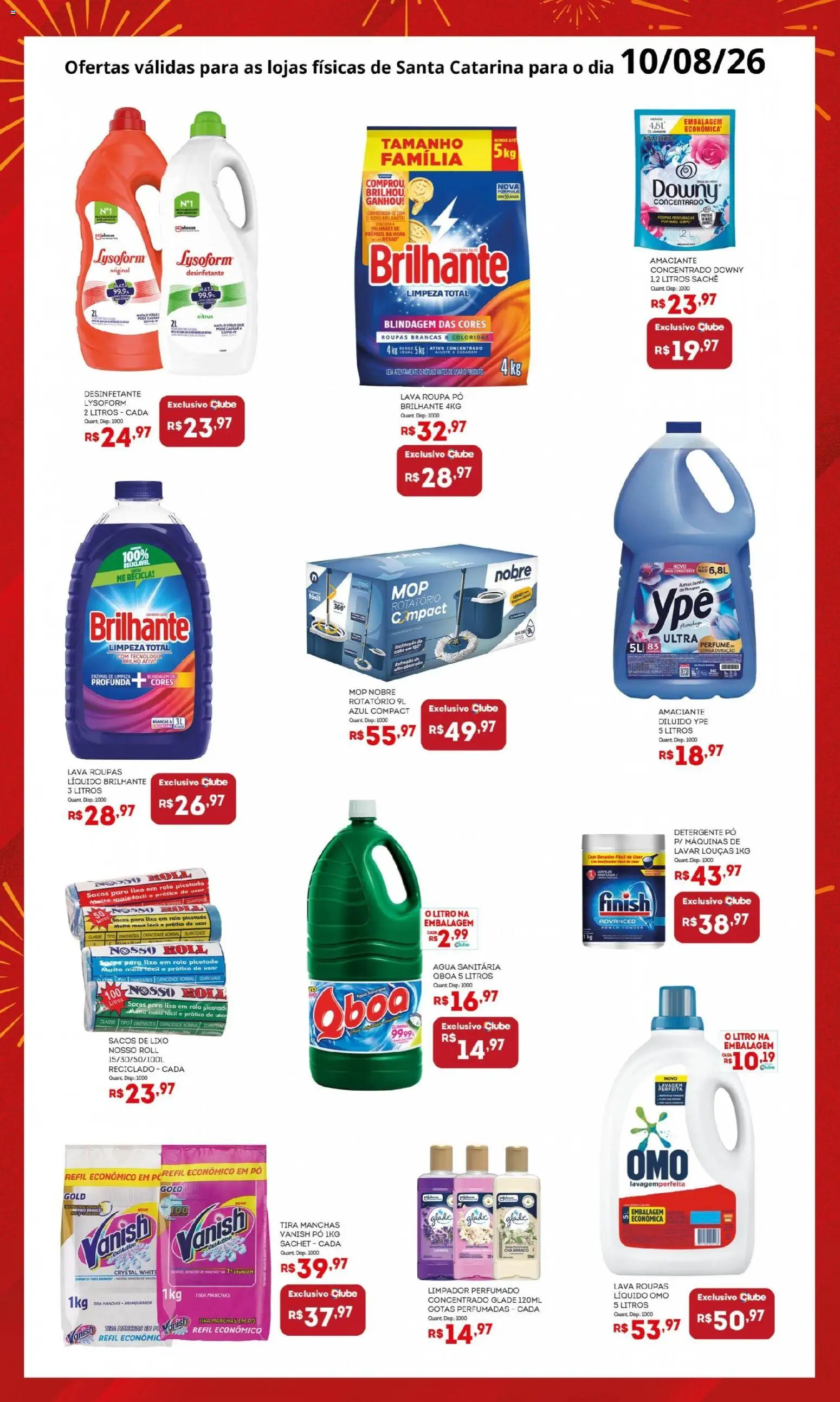 Bistek Supermercados Folheto - válido de 10/08/2026 | Página: 3 | Produtos: Perfume, Pó, Vanish, Amaciante