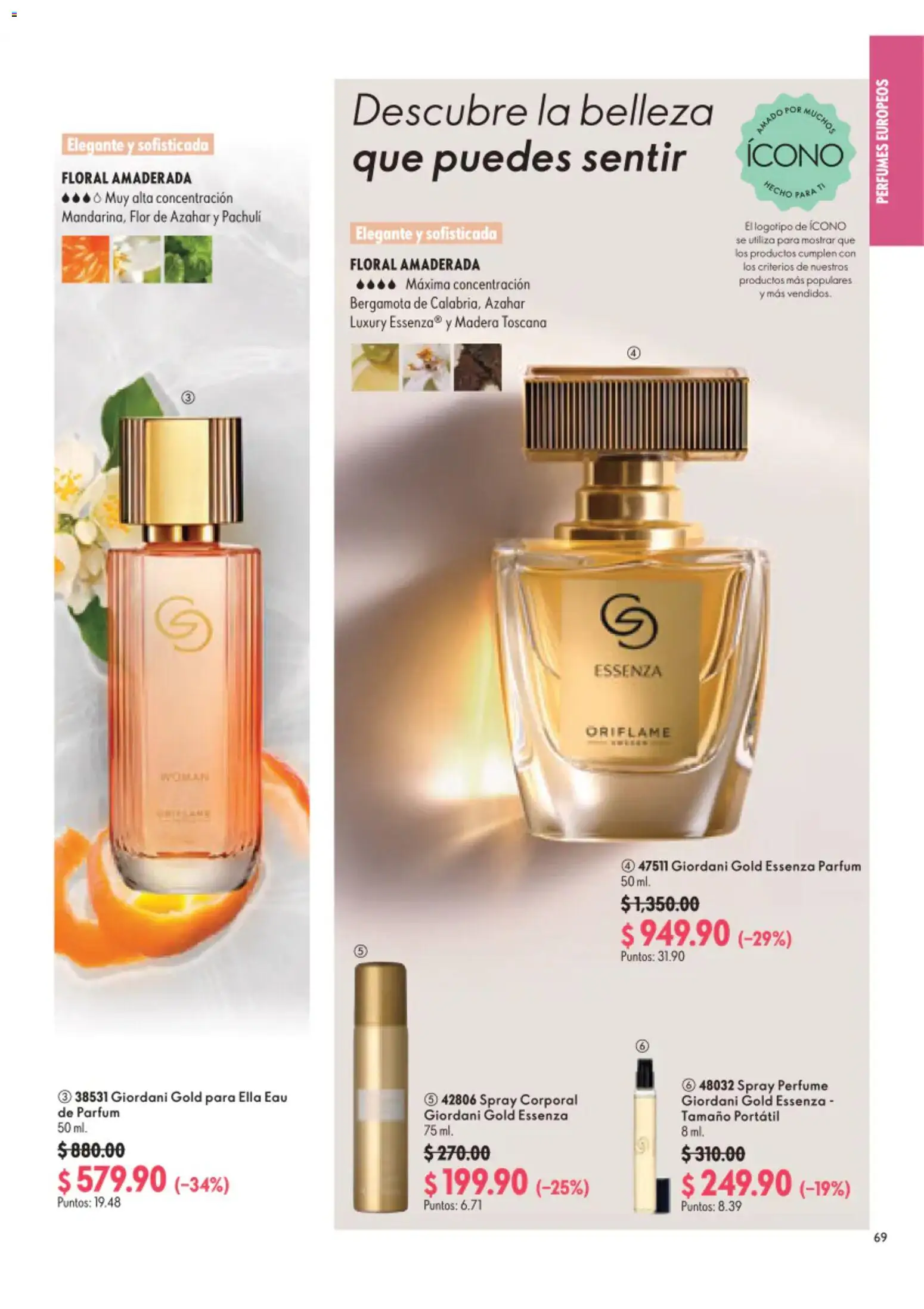 Nuevas ofertas de Oriflame válidas en toda la República Mexicana desde el 01/08/2026. ¡Encuentra las mejores ofertas en Oriflame campaña 11 2026! | Página: 69 | Productos: Perfume