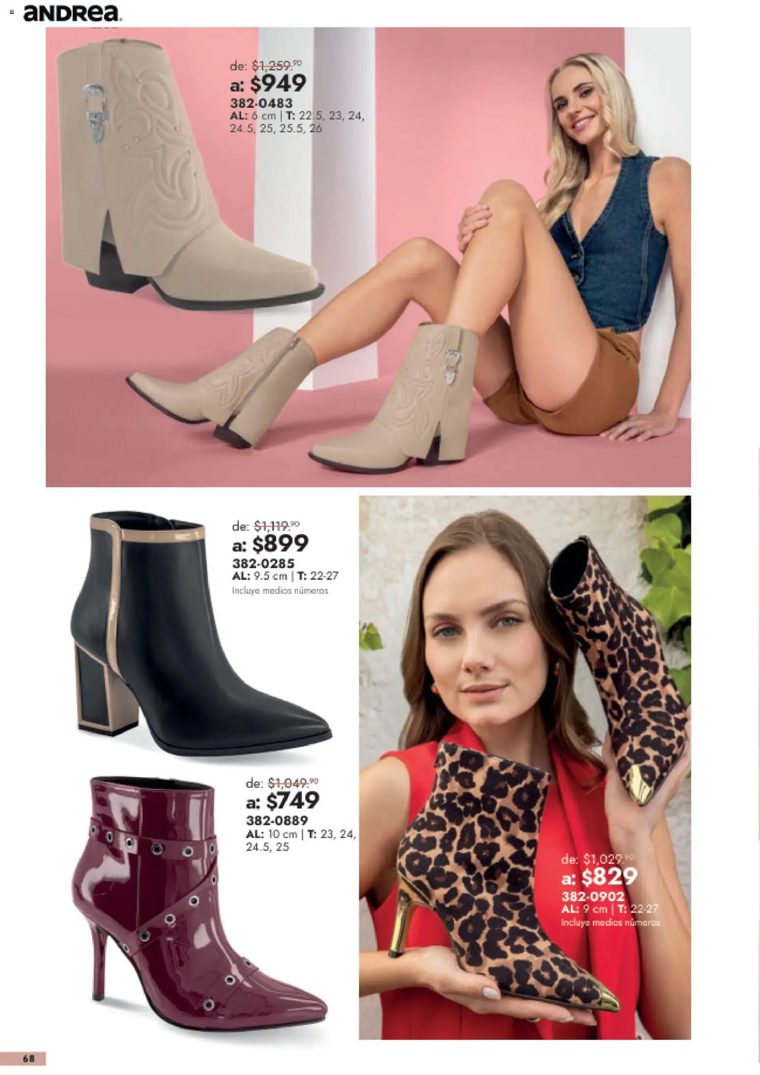 Nuevas ofertas de Andrea válidas en toda la República Mexicana desde el 26/07/2026. ¡Encuentra las mejores ofertas en Andrea catálogo Outlet! | Página: 68