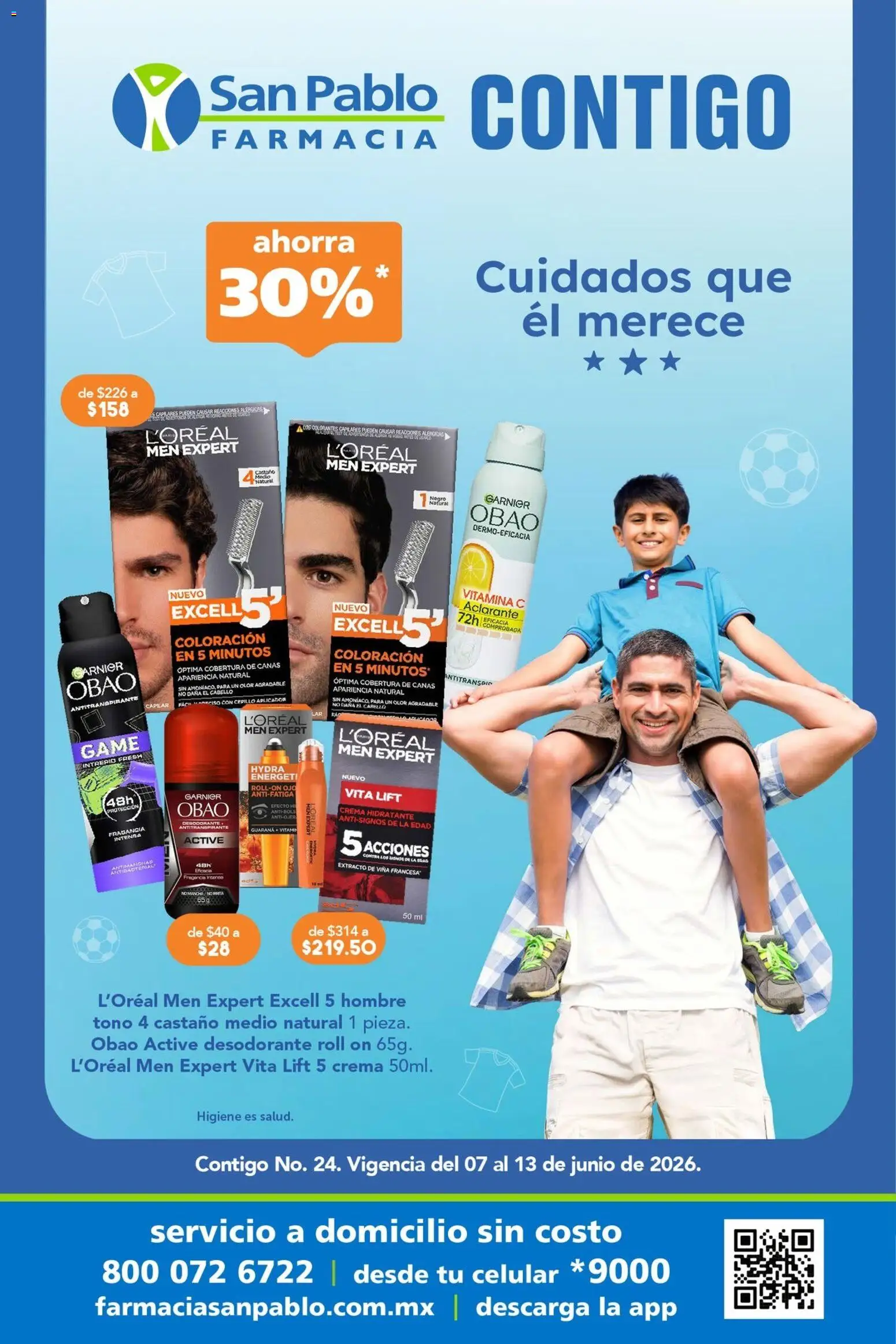 Nuevas ofertas de Farmacia San Pablo válidas en toda la República Mexicana desde el 07.06.2026. ¡Encuentra las mejores ofertas en Farmacia San Pablo catálogo! | Página: 1 | Productos: Desodorante, Antitranspirante, Crema, Cepillo